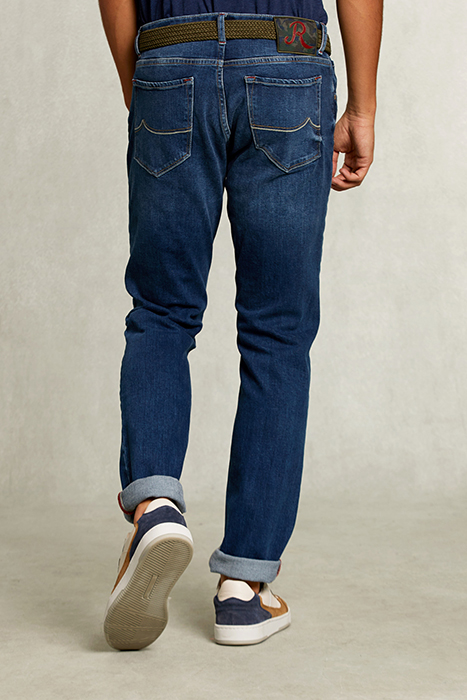 SLIM FIT 5-POCKET JEANS STONE DENIM 2