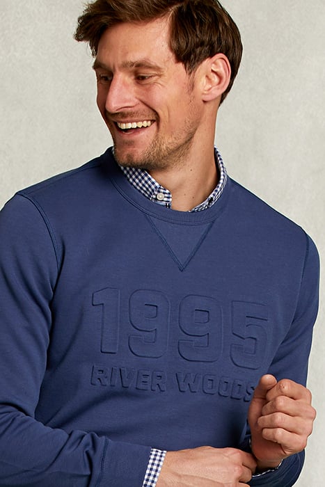 CREW NECK SWEATER DARK BLUE JELLY FISH BLUE 3