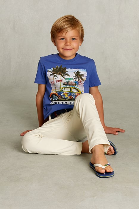 DEEP BLUE NORMAL FIT T-SHIRT 3