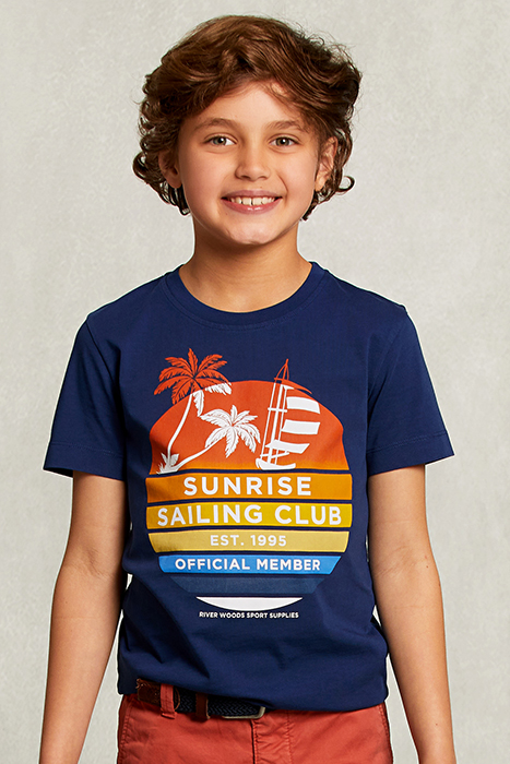 NORMAL FIT BASIC T-SHIRT OXFORD BLUE BLUE 1