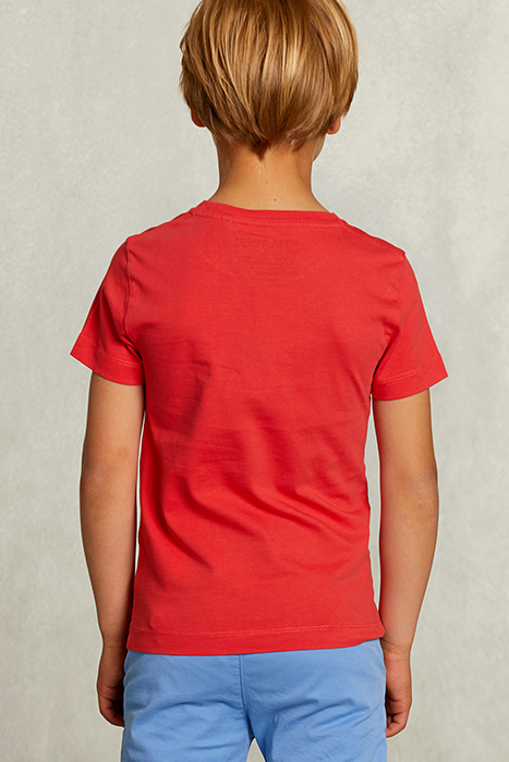 NORMAL FIT BASIC T-SHIRT IN POMEGRANATE PINK 2