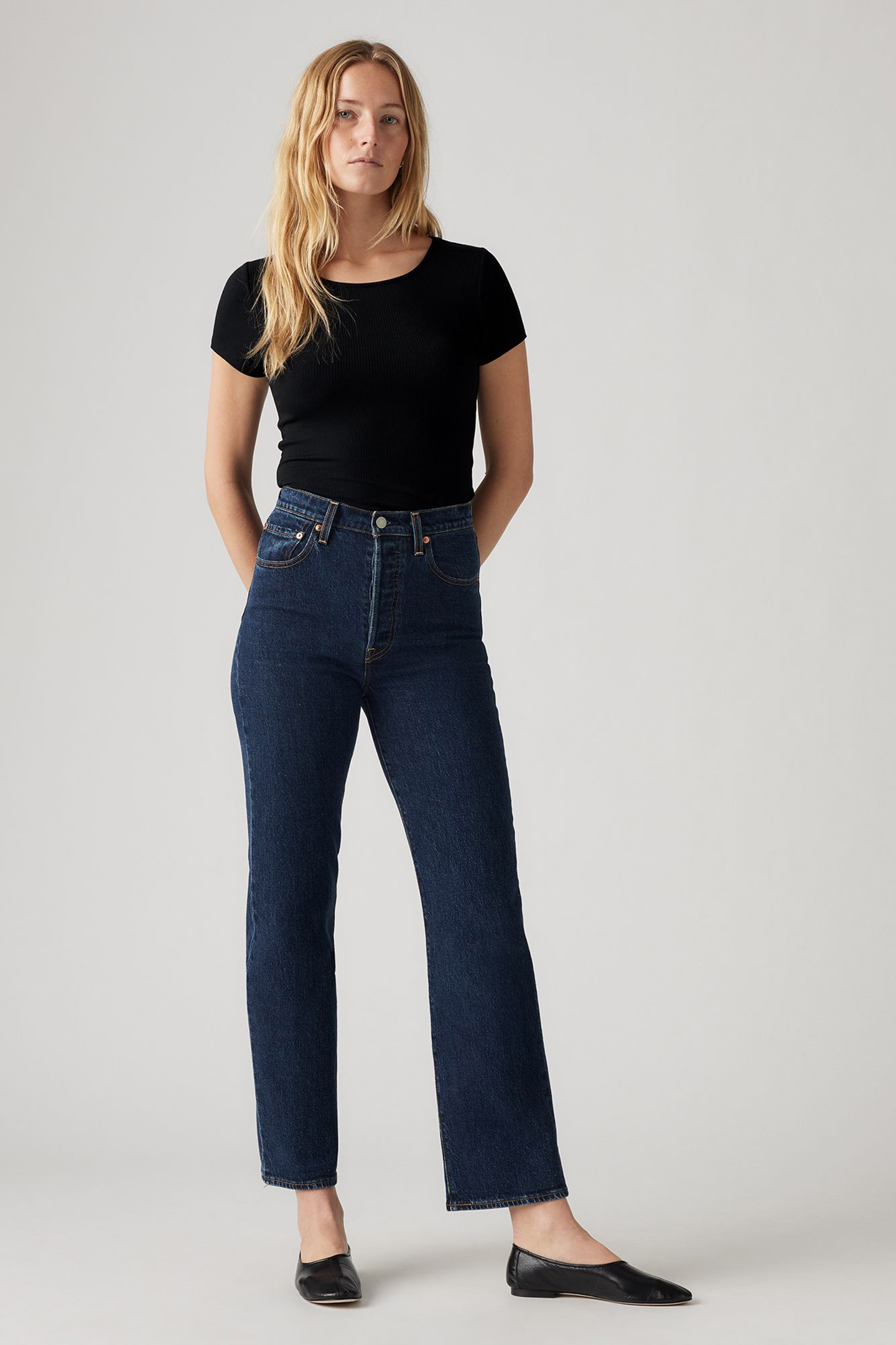 RIBCAGE STRAIGHT ANKLE JEANS 5
