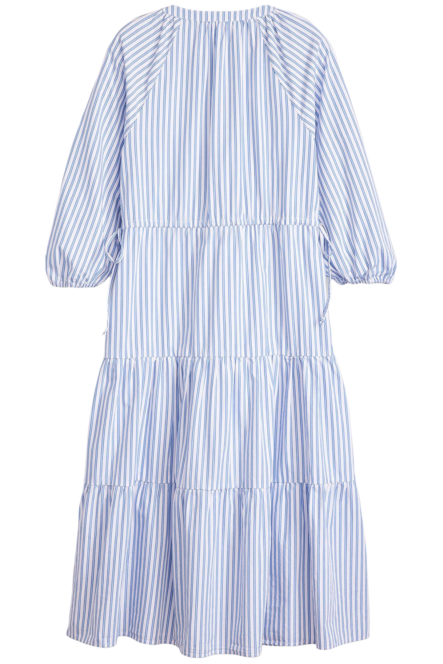CECILE MIDI DRESS BEARBERRY STRIPE BLUE 4