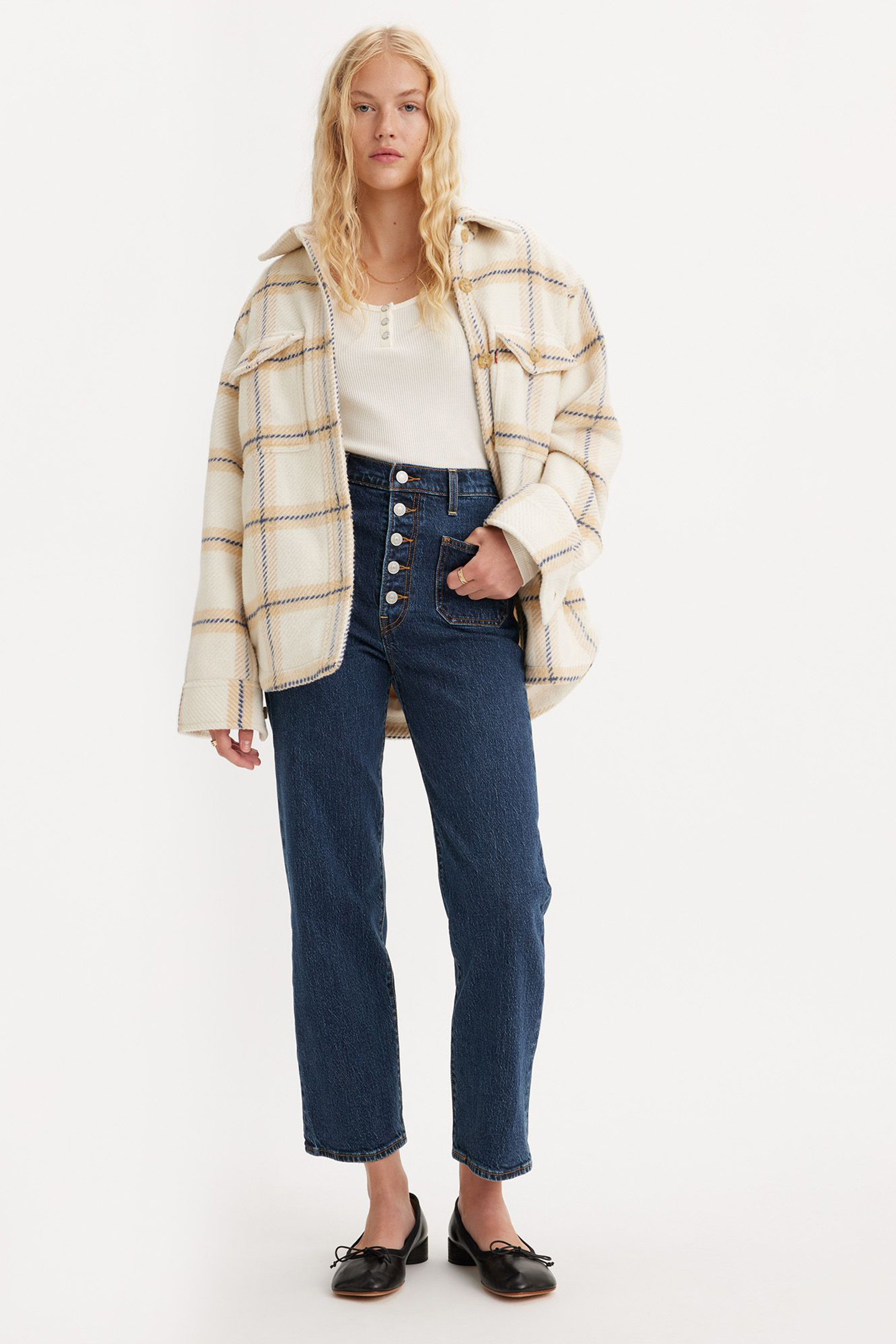 RIBCAGE STRAIGHT PATCH POCKET JEANS 4