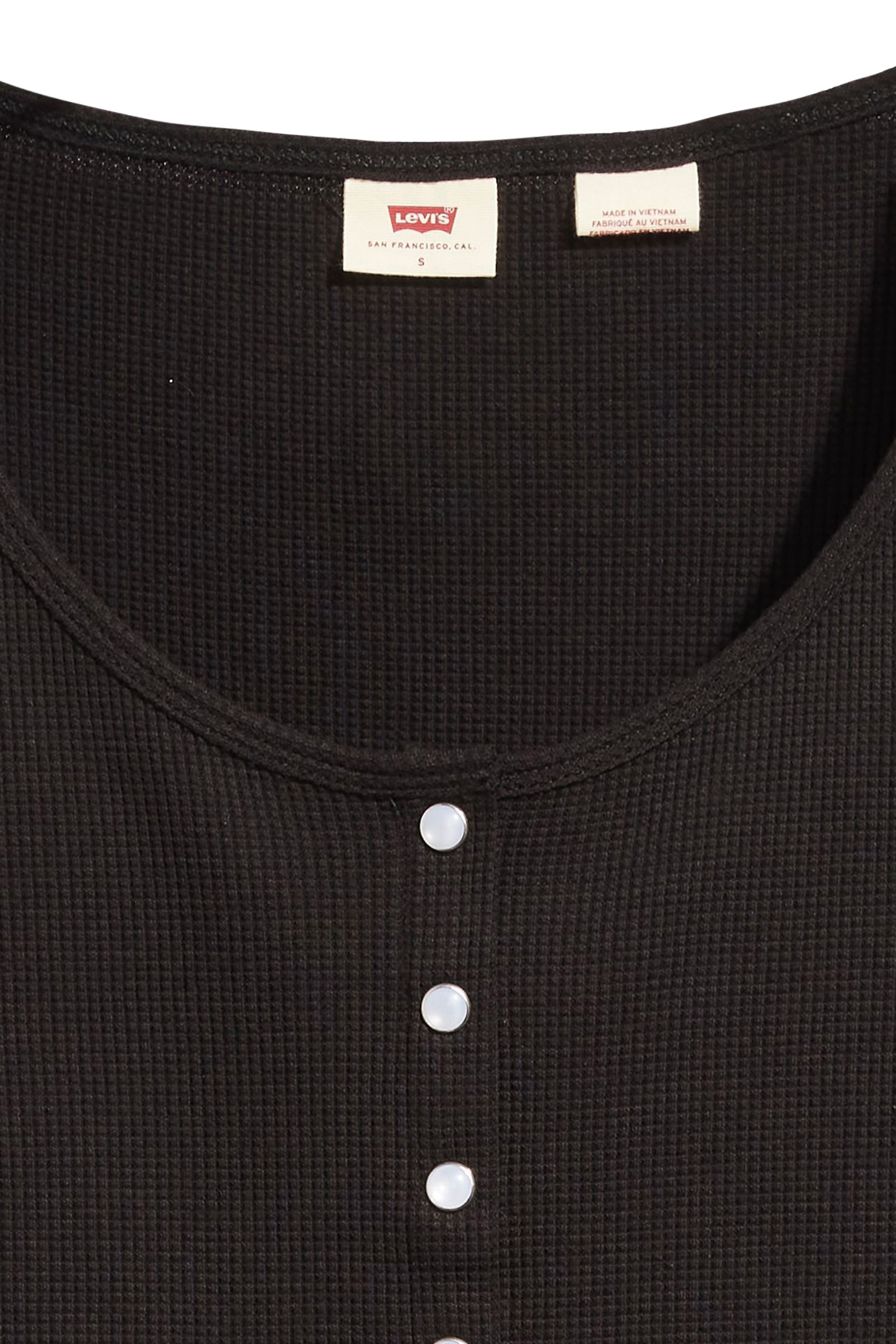 DRY GOODS WAFFLE BUTTON-UP TOP 6