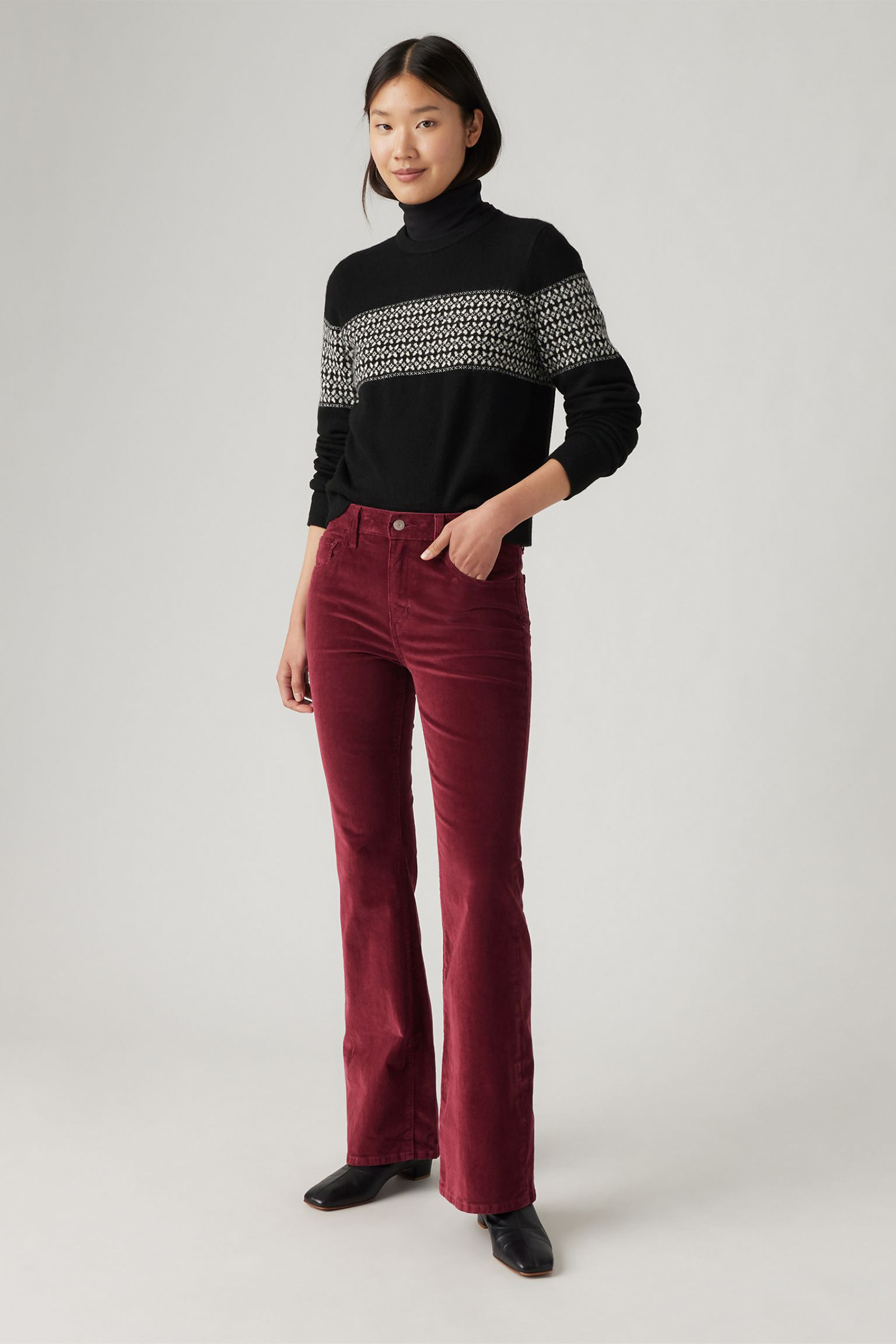 726™ HIGH RISE FLARE CORDUROY PANTS 2