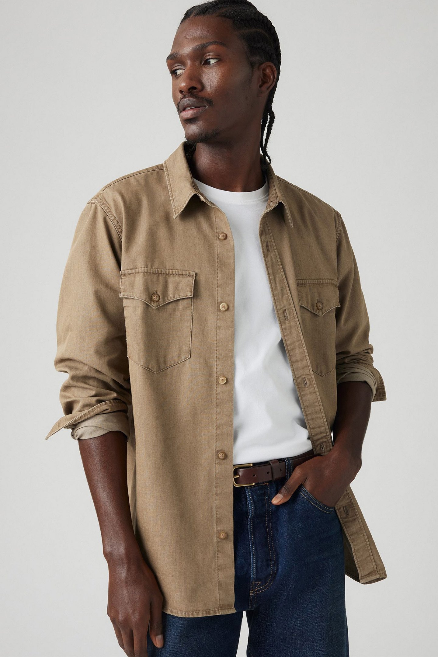 RELAXED FIT LIGHTWEIGHT WESTERN SHIRT 5