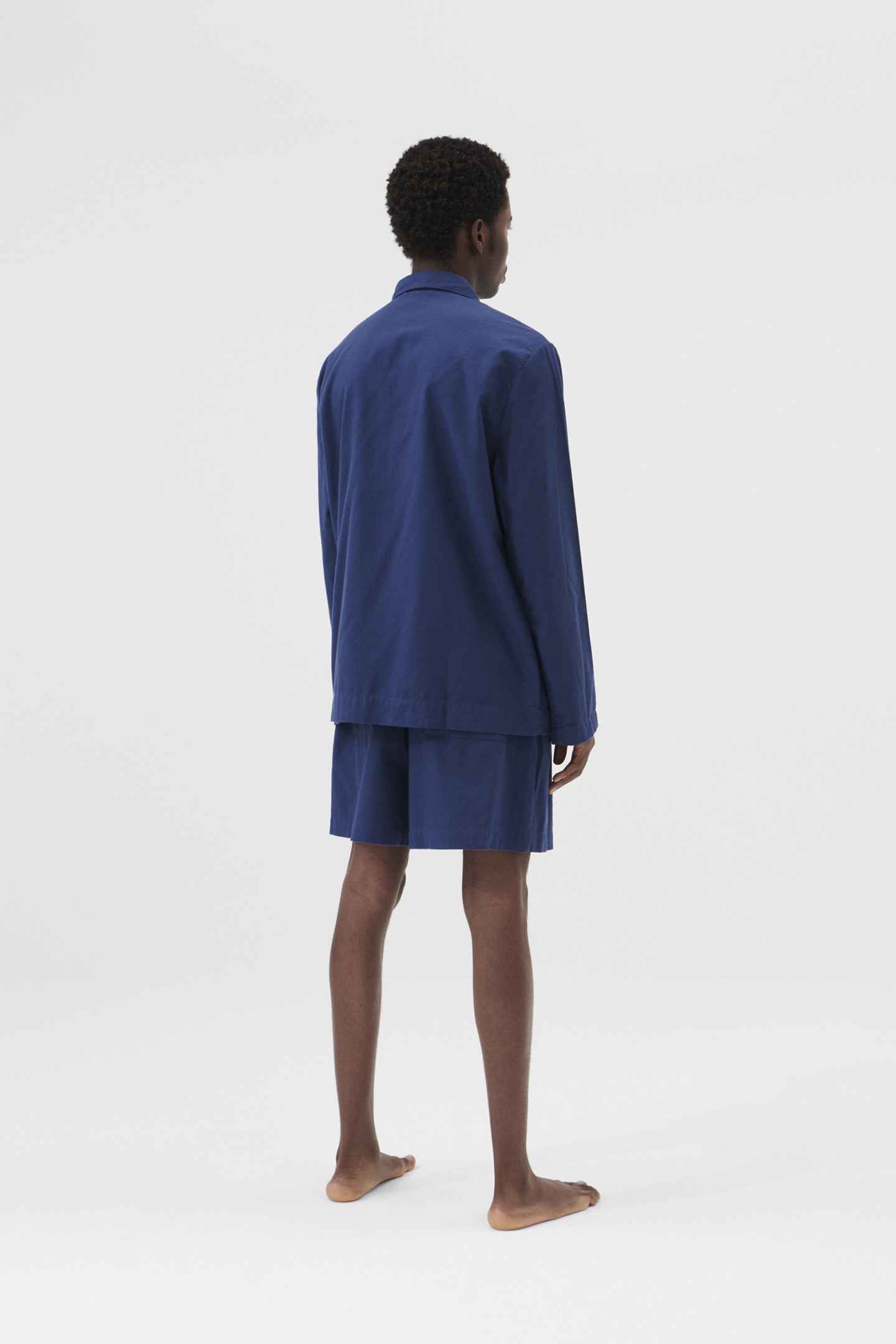 UNISEX FLANNEL, PYJAMAS SHIRT SILENT BLUE 2