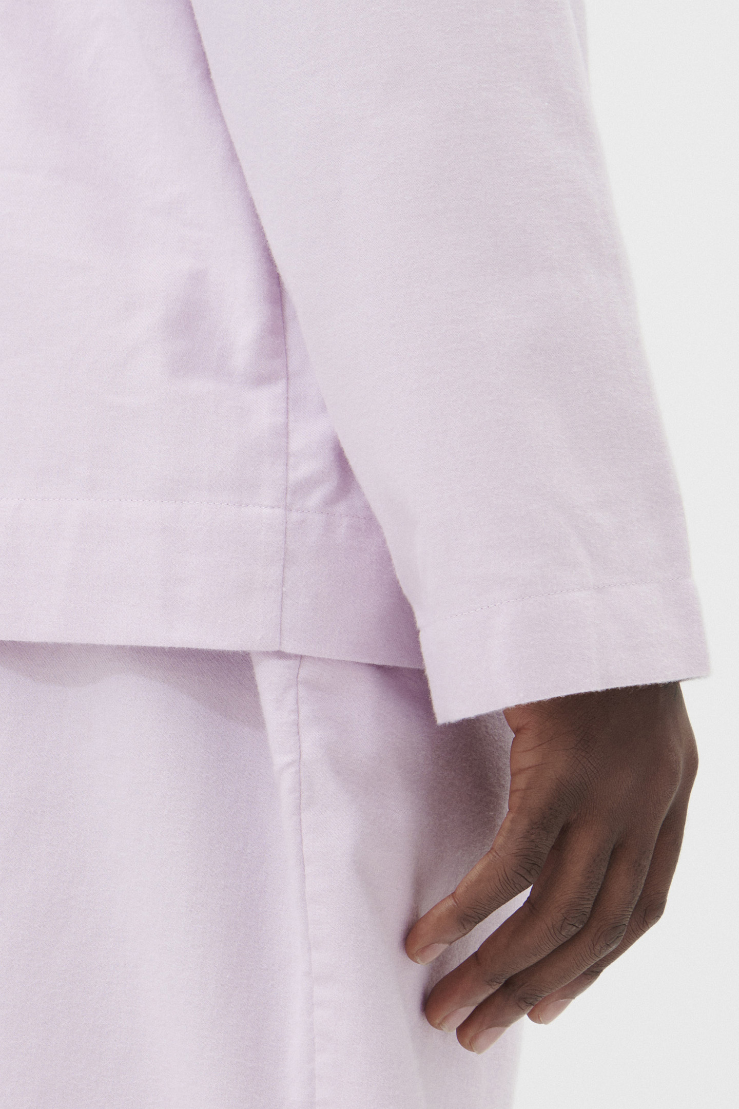 UNISEX FLANNEL, PYJAMAS SHIRT LILAC 2