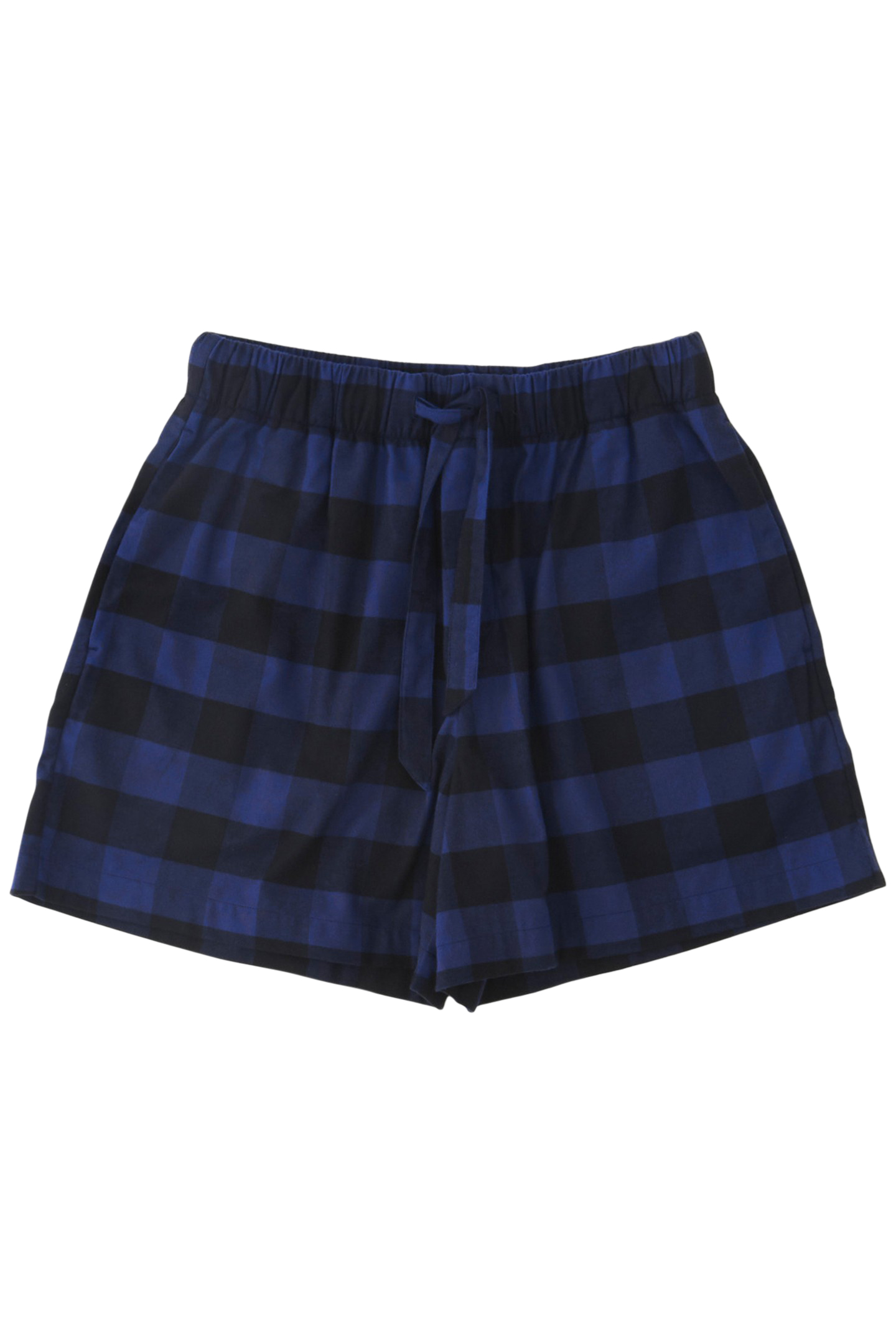 UNISEX FLANNEL, PYJAMAS SHORTS BLUE GINGHAM 3