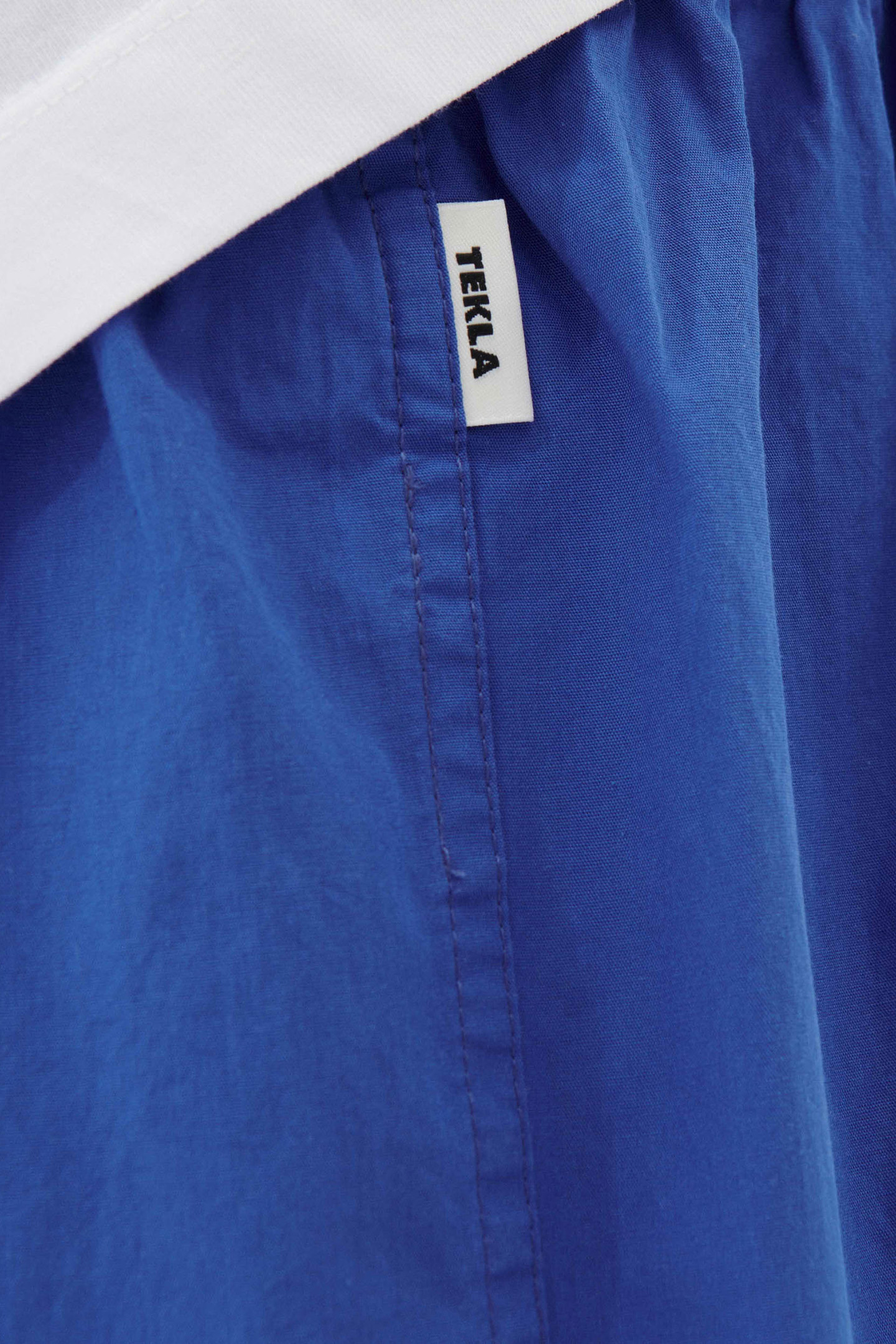 UNISEX POPLIN, PYJAMAS BOXERS ROYAL BLUE 2