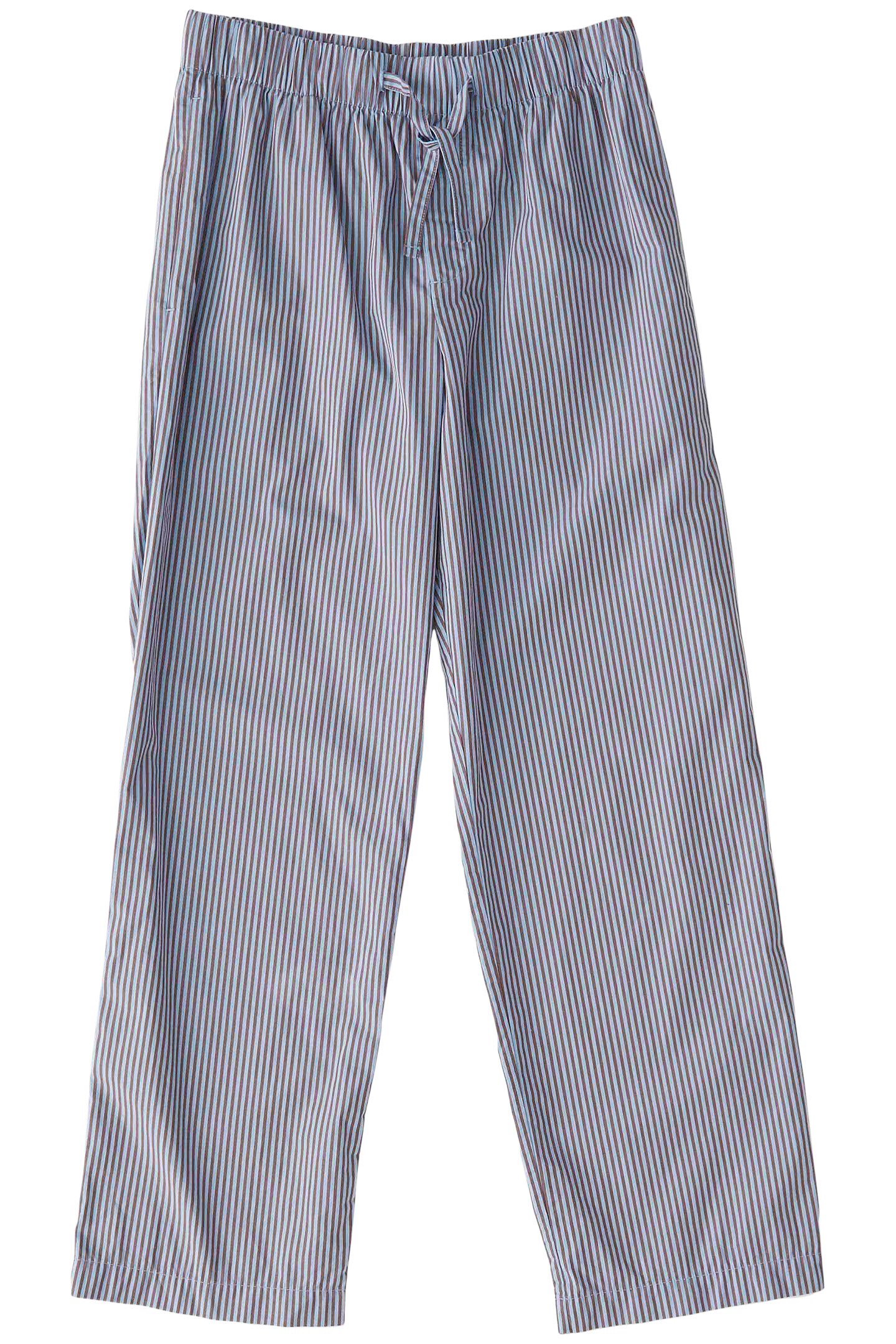 UNISEX POPLIN, PYJAMAS PANTS BROWN BLUE 3