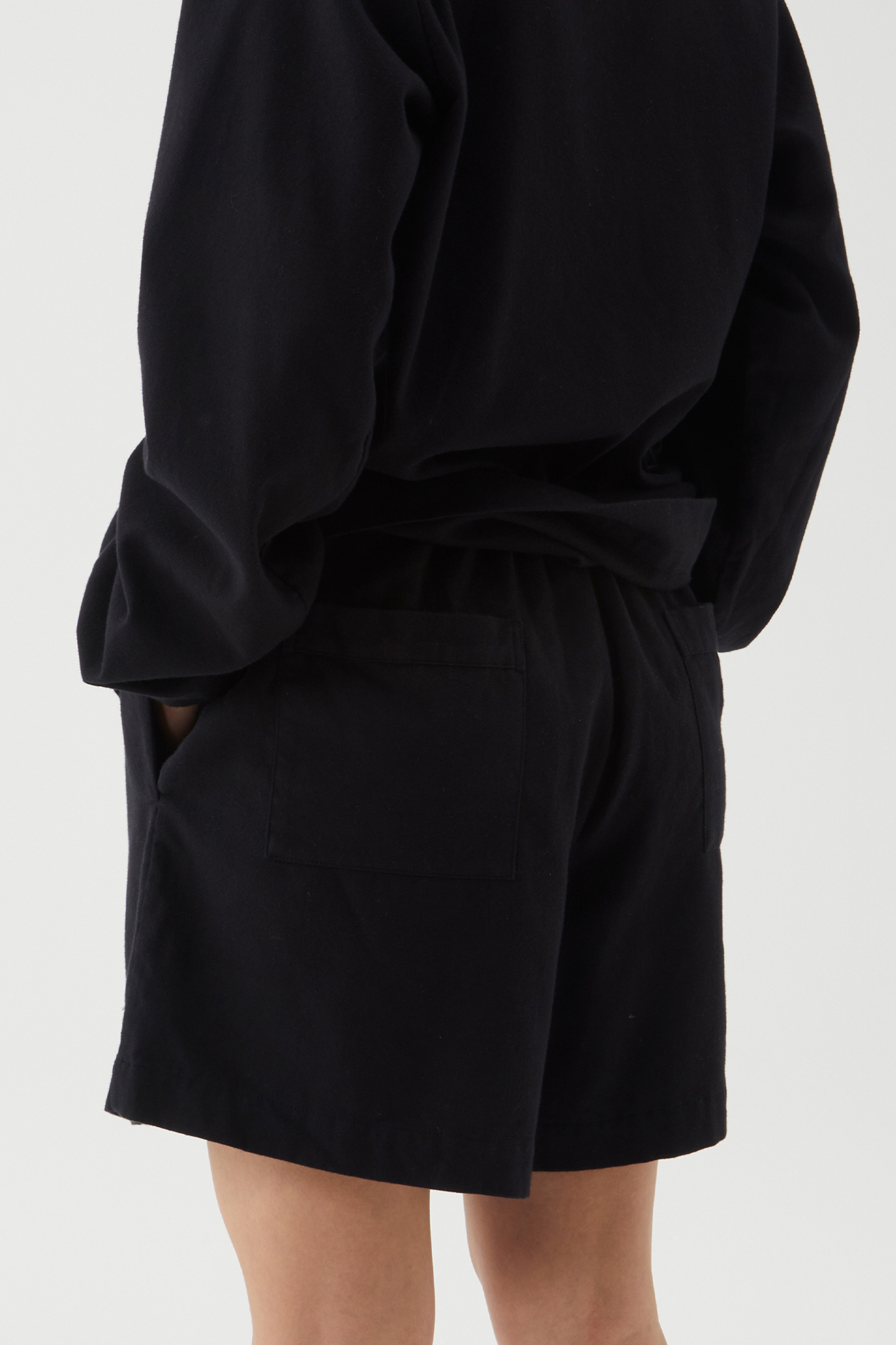 UNISEX FLANNEL, PYJAMAS SHORTS LUCID BLACK 2