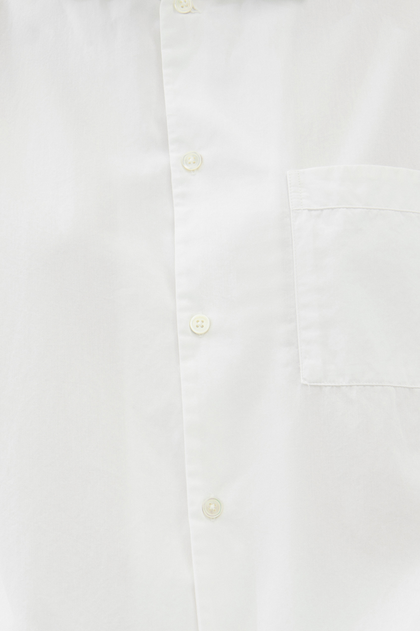 UNISEX POPLIN, PYJAMAS SHIRT ALABASTER WHITE 2