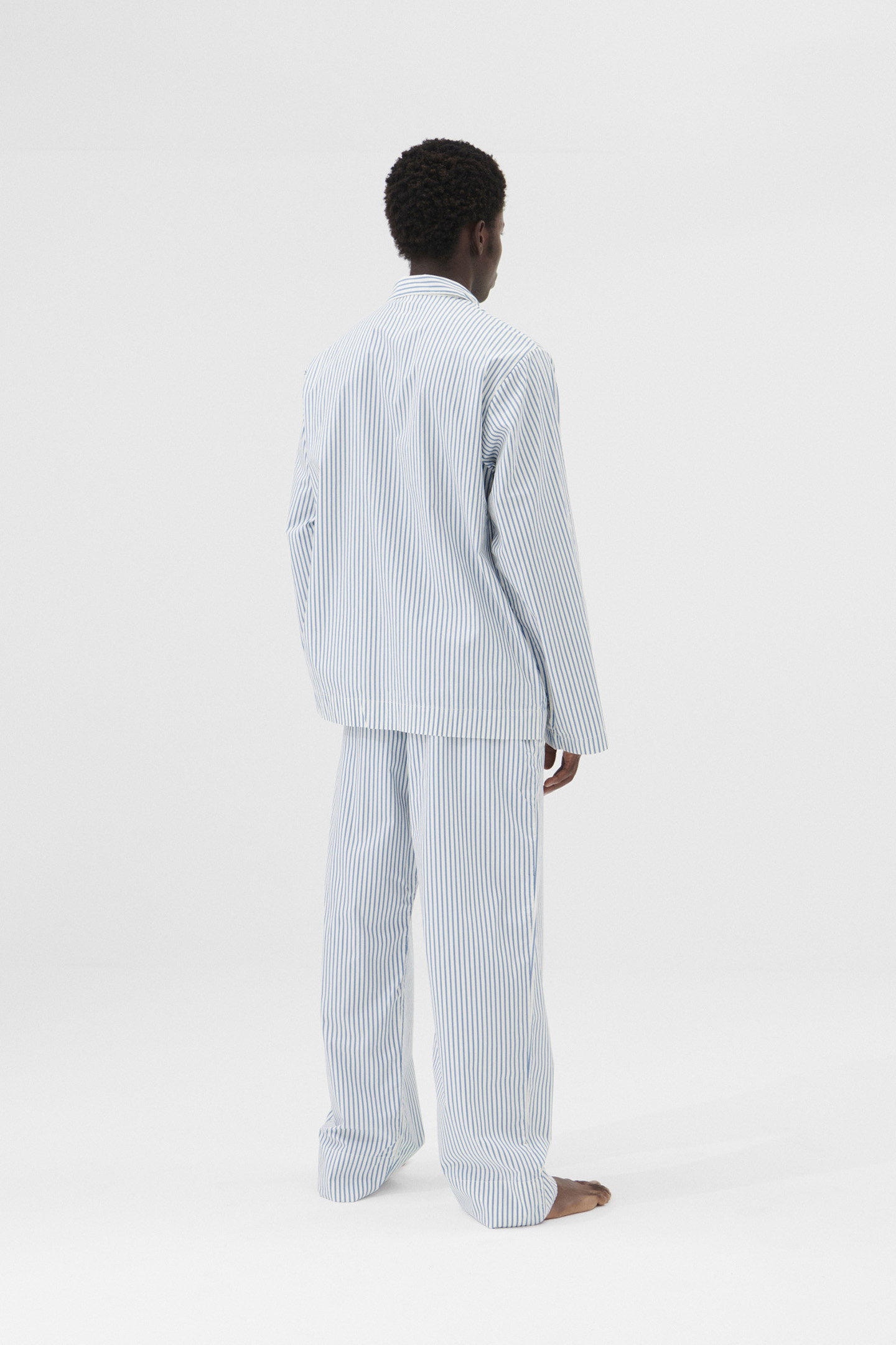 UNISEX POPLIN, PYJAMAS PANTS PLACID BLUE STRIPES 2