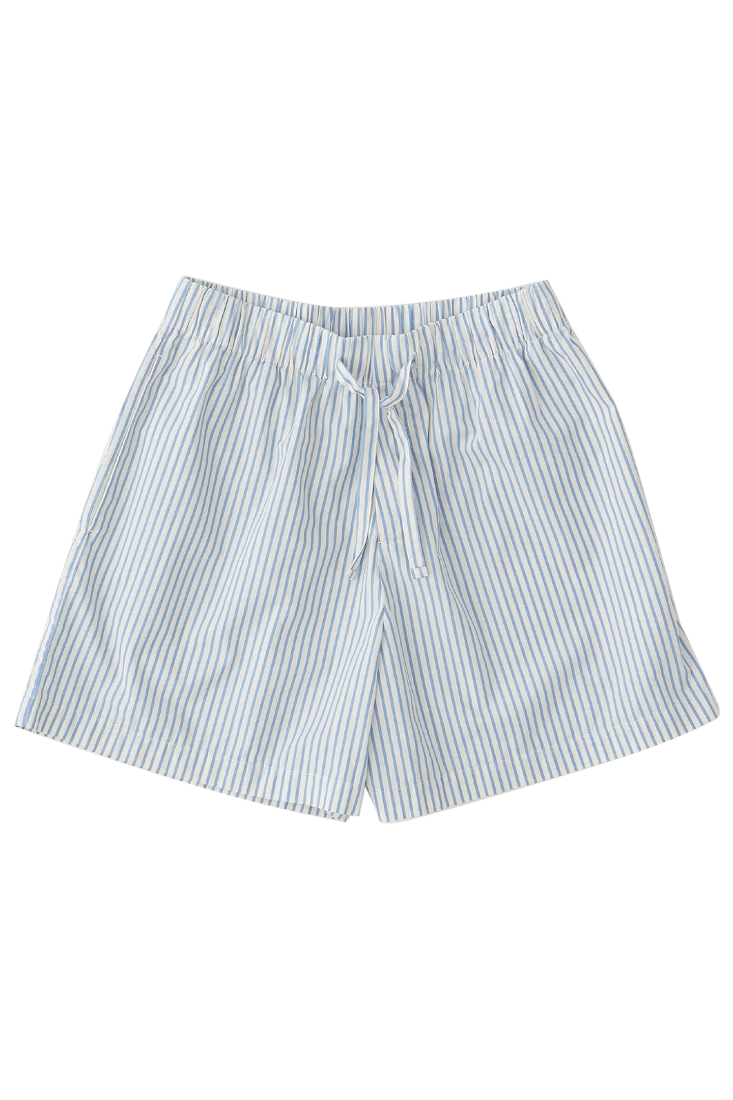 UNISEX POPLIN, PYJAMAS SHORTS PLACID BLUE STRIPES 3