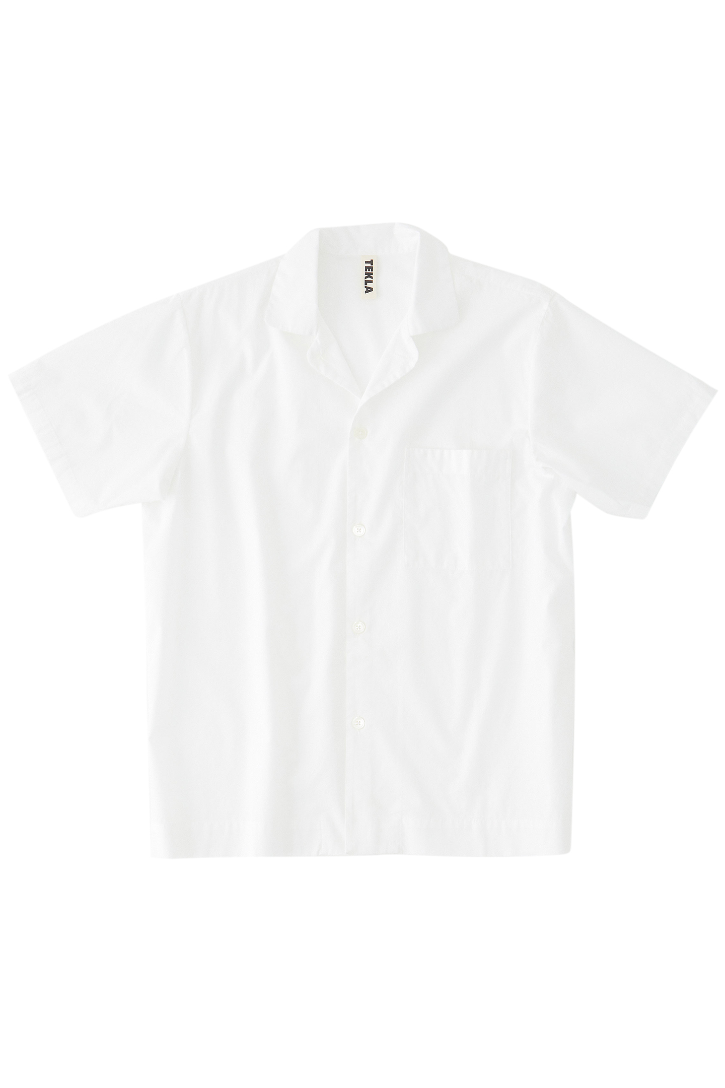 UNISEX POPLIN, SHORT SLEEVE SHIRT ALABASTER WHITE 2