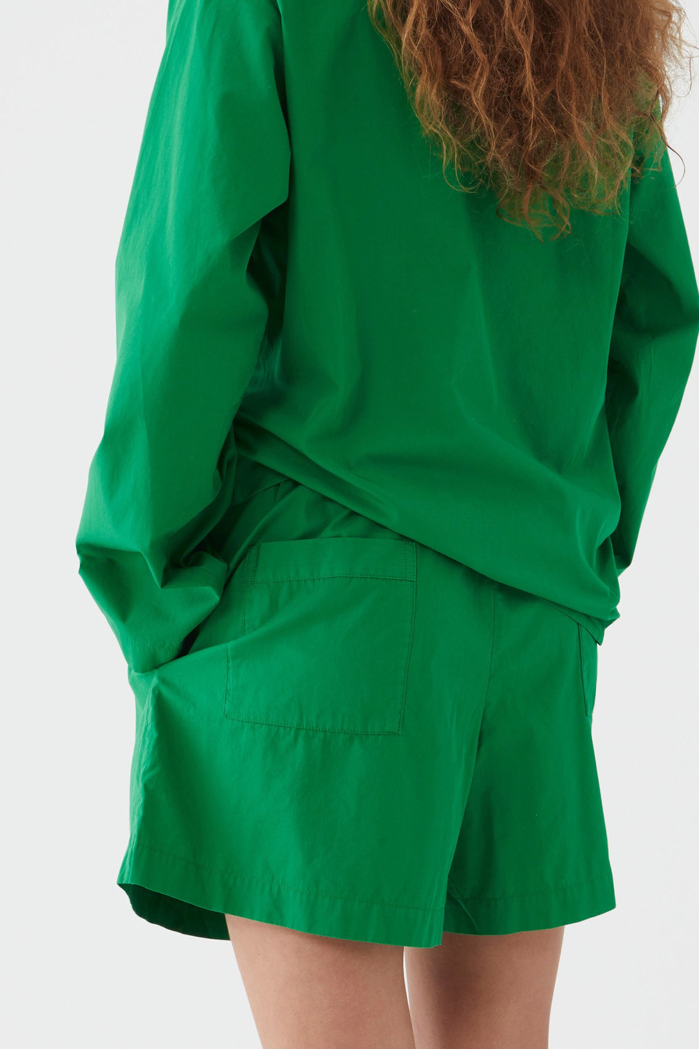 UNISEX POPLIN, PYJAMAS SHORTS CONIFER 2