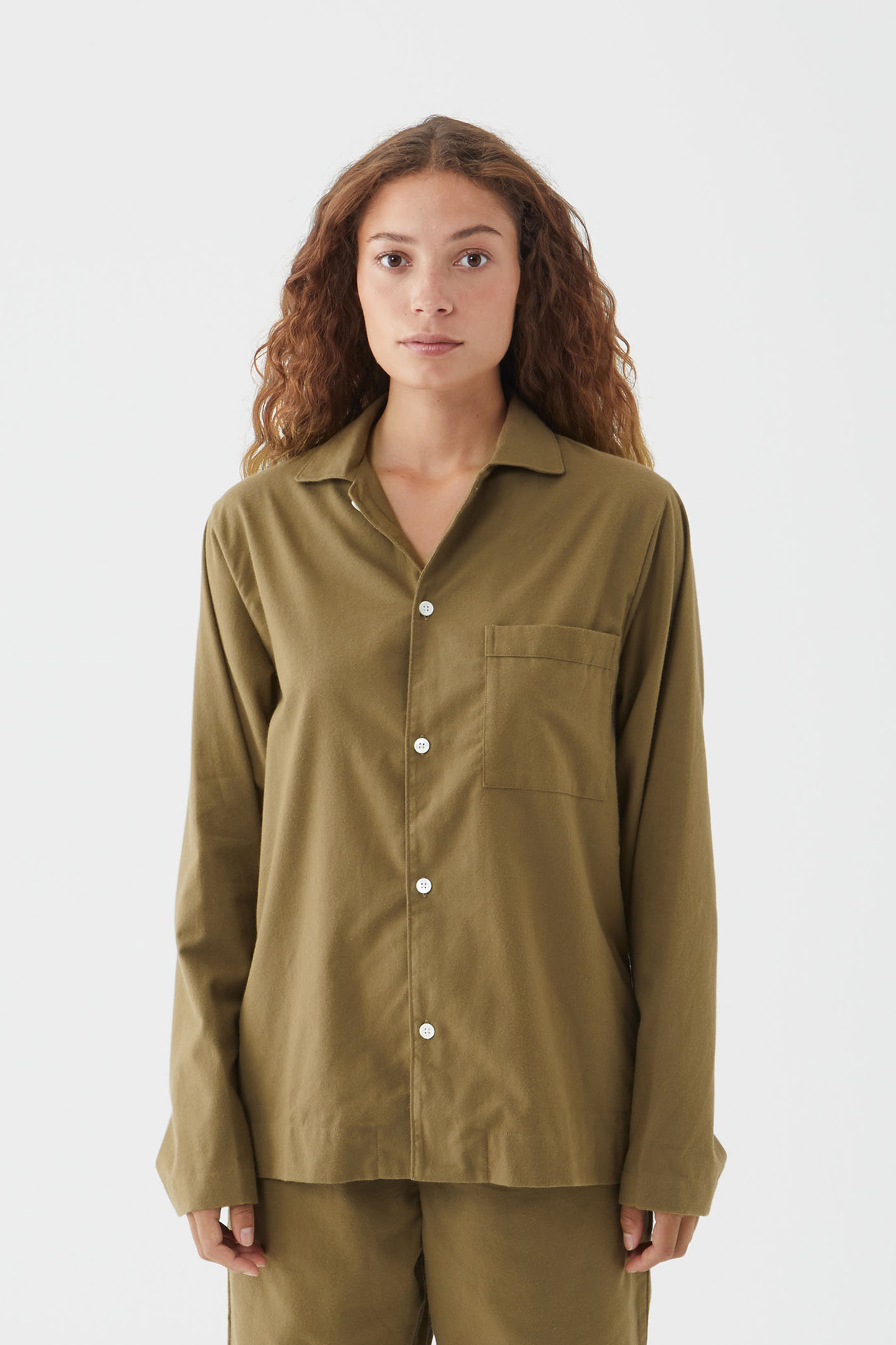 UNISEX FLANNEL, PYJAMAS SHIRT MOSS 2