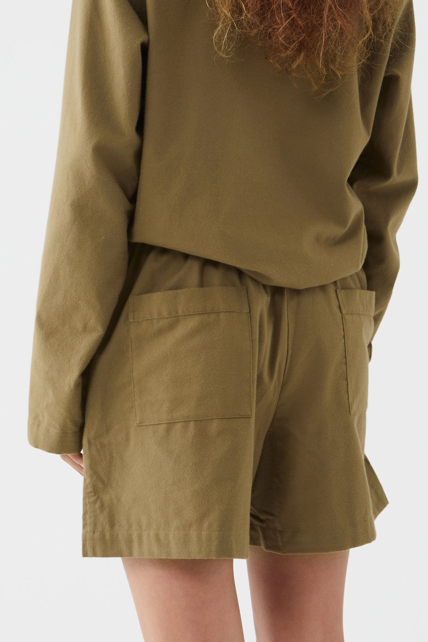 UNISEX FLANNEL, PYJAMAS SHORTS MOSS 2