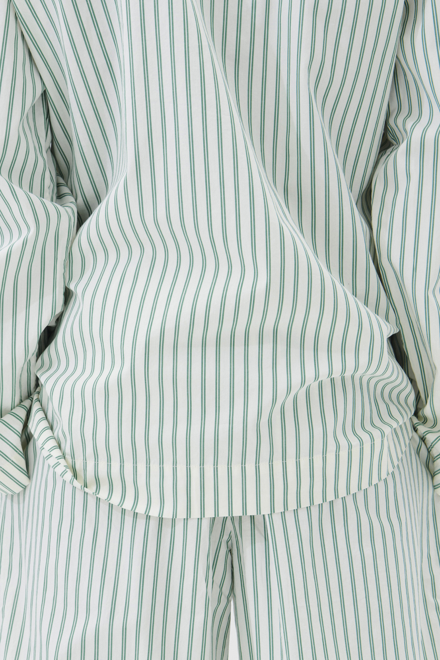 UNISEX POPLIN, PYJAMAS SHIRT CLOVER STRIPES 2