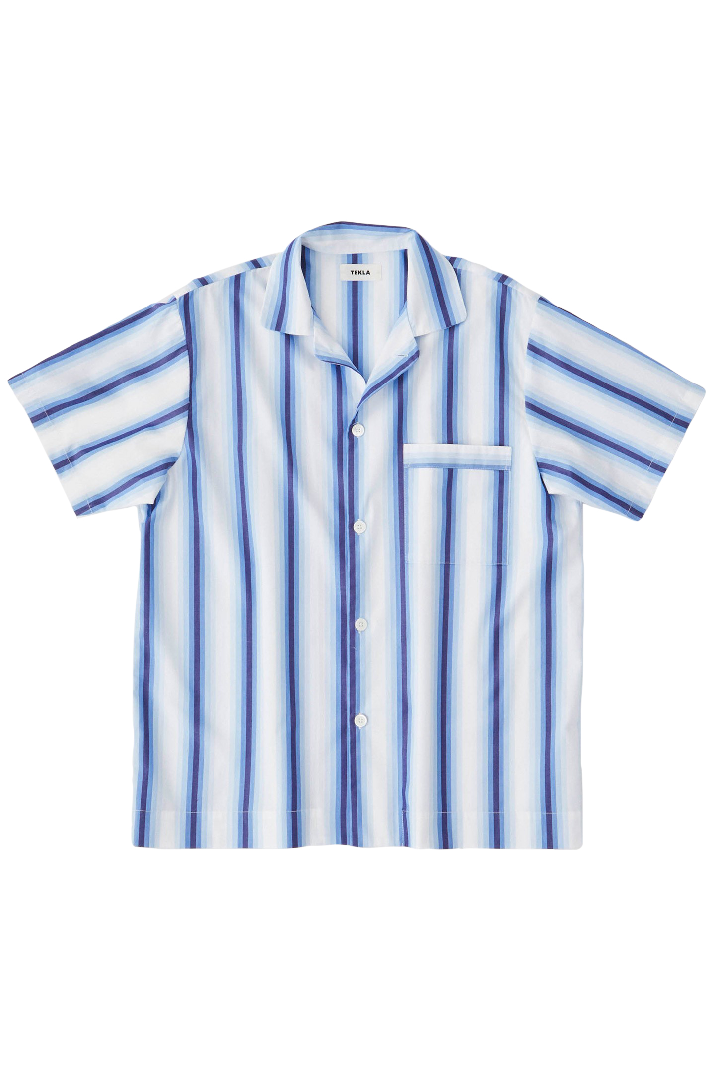 UNISEX POPLIN, SHORT SLEEVE SHIRT BLUE MARQUEE 3