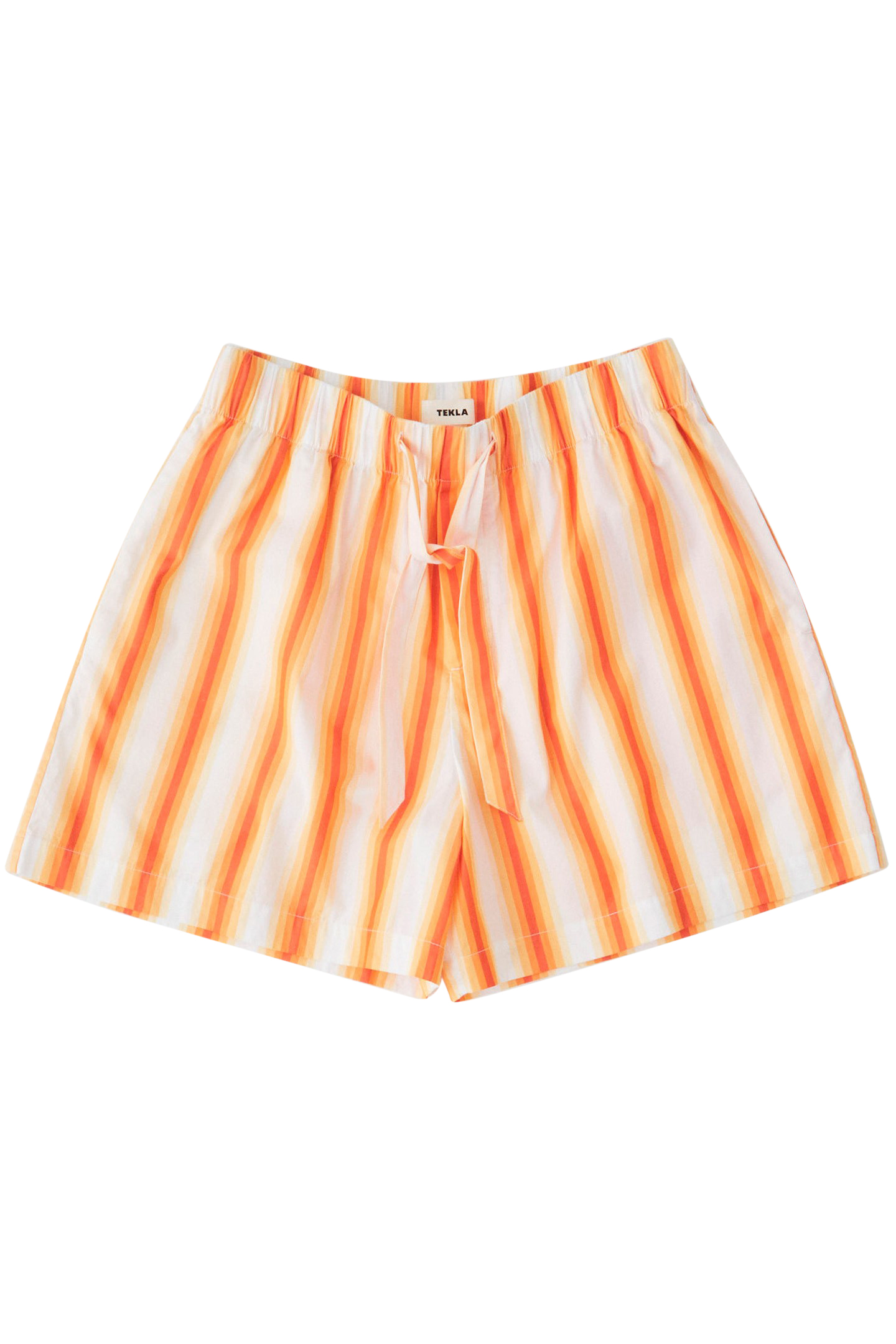 UNISEX POPLIN, PYJAMAS SHORTS ORANGE MARQUEE 3