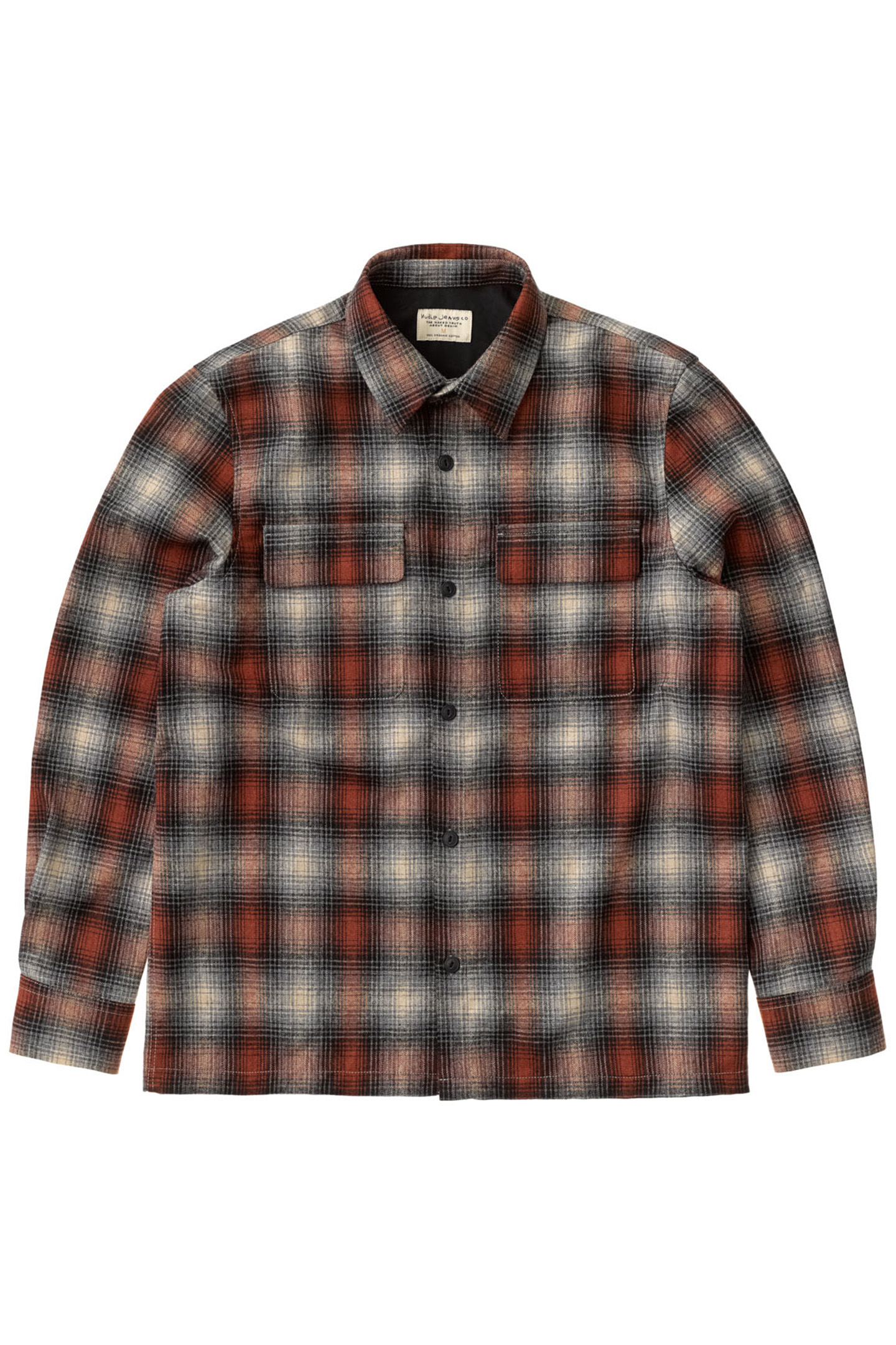 STEN SHADOW CHECK WOOL POPPY RED 1