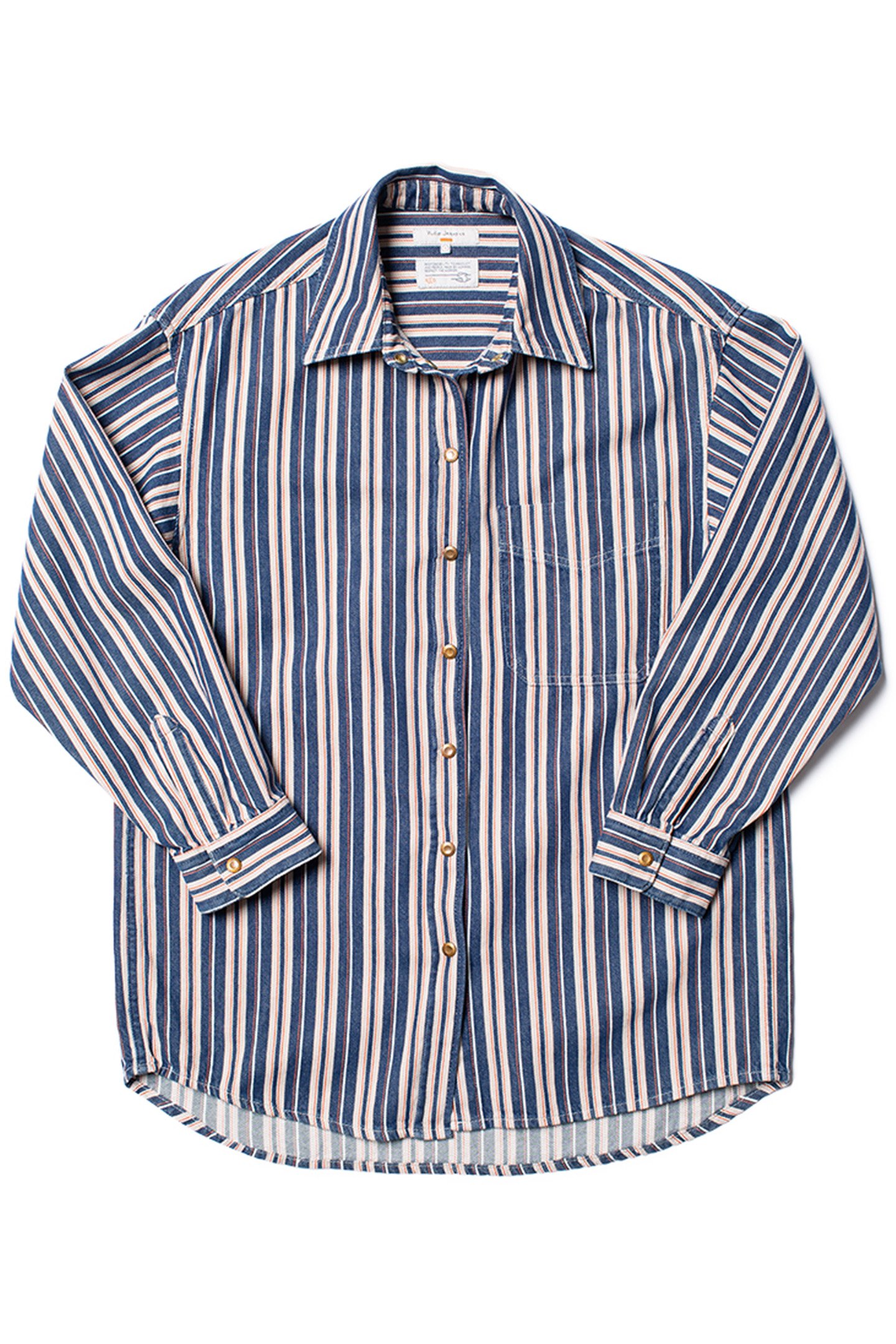 MINA DENIM SHIRT STRIPE RED 3