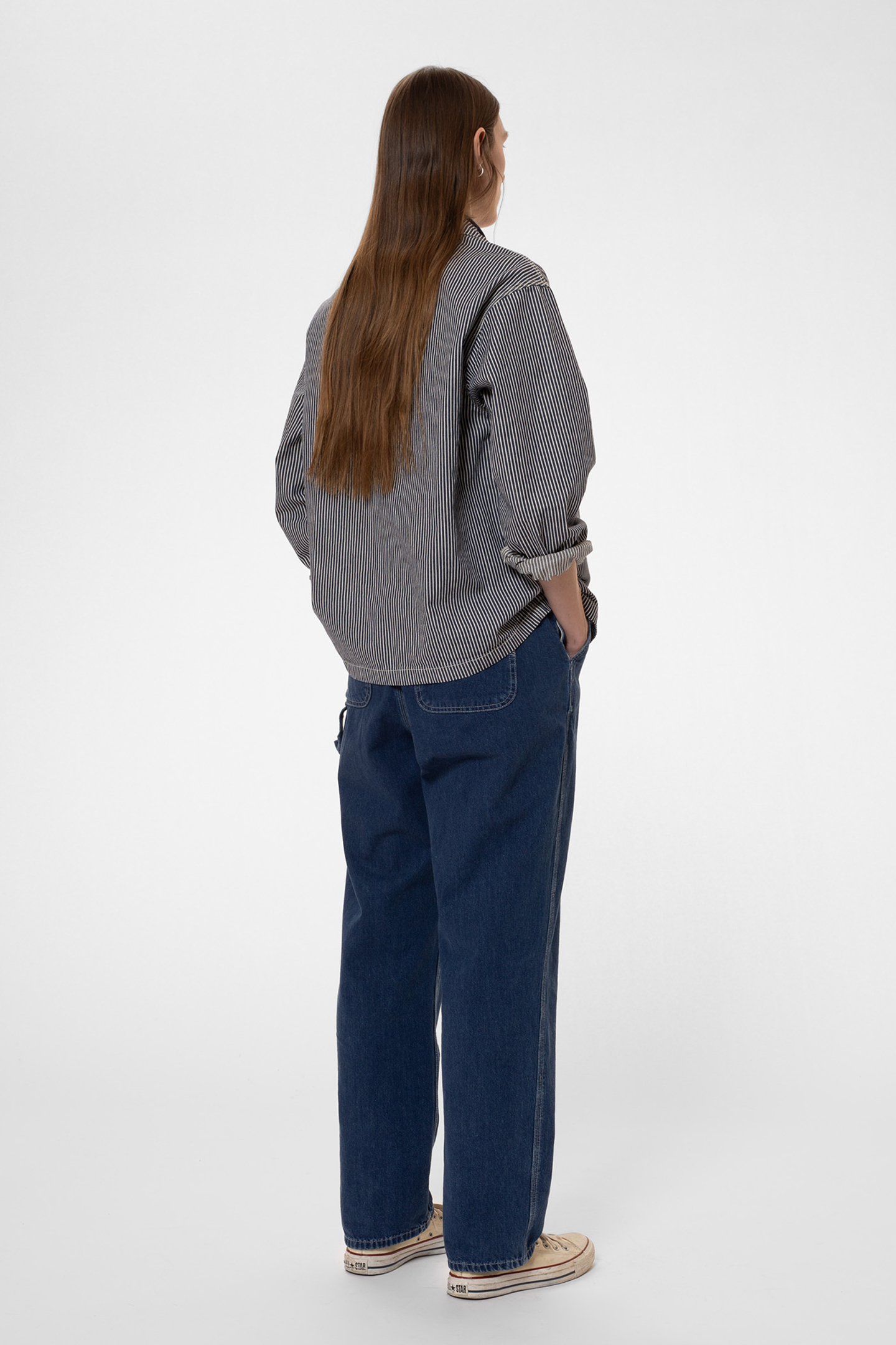 EVA HICKORY STRIPED JACKET BLUE OFFWHITE 2