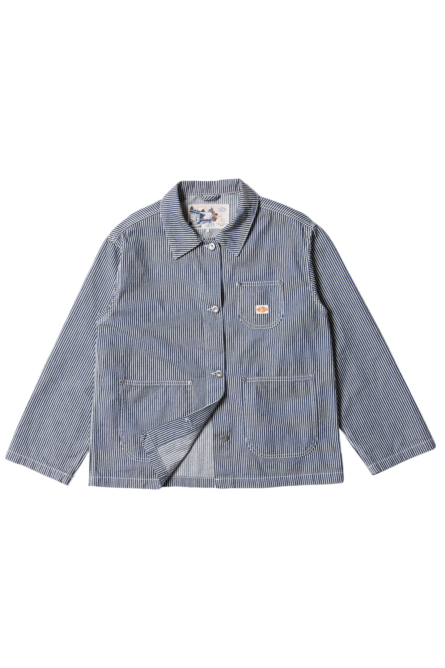 EVA HICKORY STRIPED JACKET BLUE OFFWHITE 3