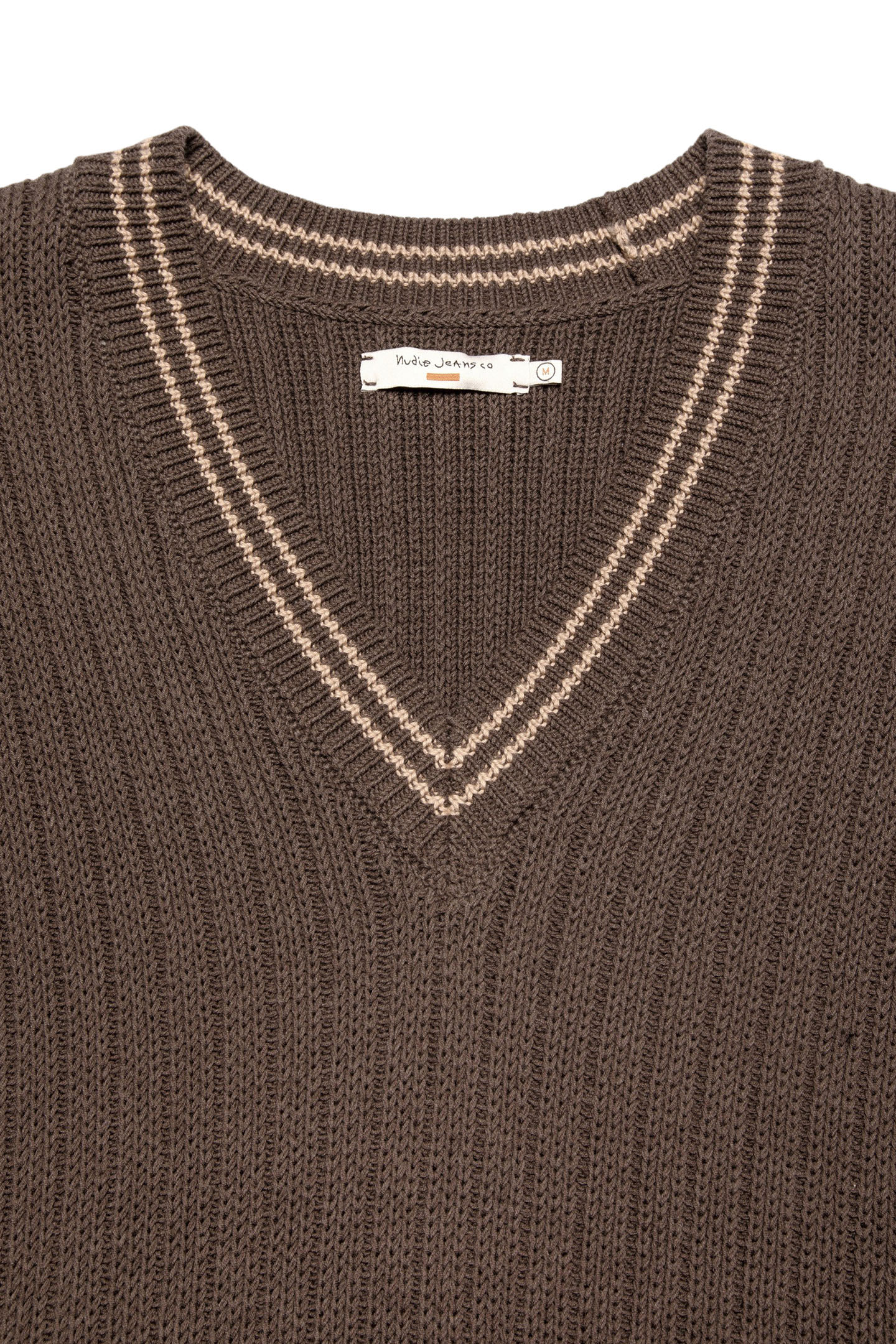 SVERRE KNITTED VEST BROWNMELANGE 5
