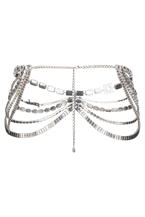 CHRISTELLE BELT NICKEL/CRYSTAL 2
