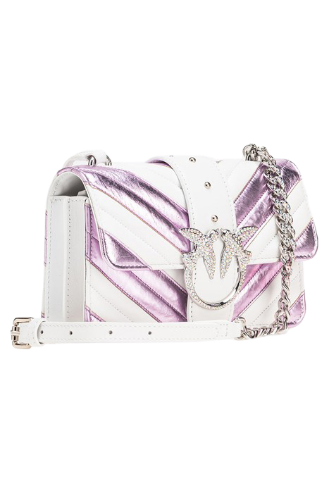 LOVE ONE MINI CL NAPPA CON INS PINK/WHITE-SHINY NICKEL 2