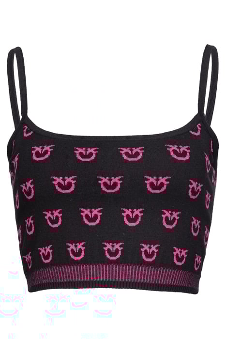 COBO TANK TOP MULTICOLOR PRINT BLACK/FUCHSIA 3