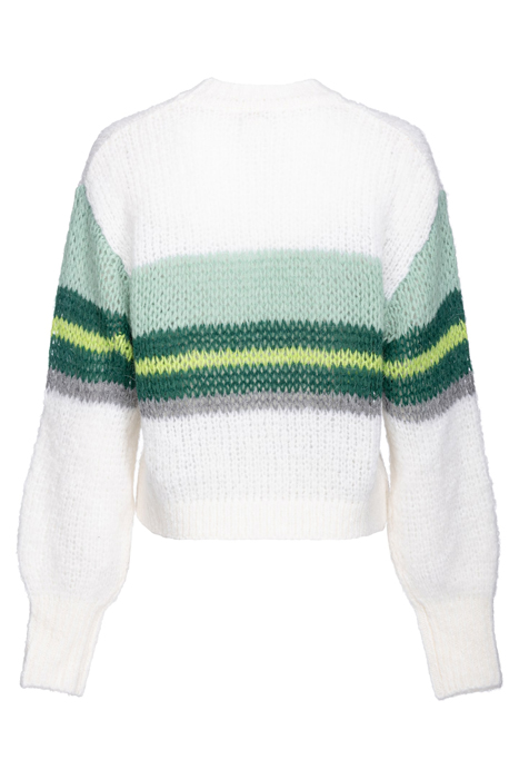 ORANGO SWEATER WHITE/GREEN MULTI-COLOUR 2
