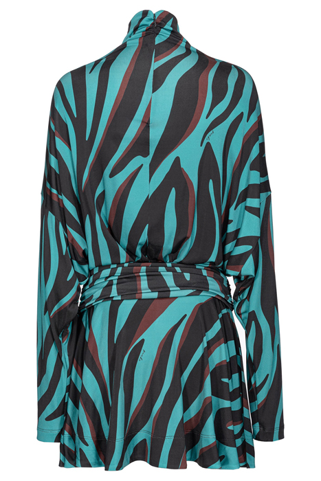 ATOM DRESS GREEN/BLACK/BURGUNDY 4