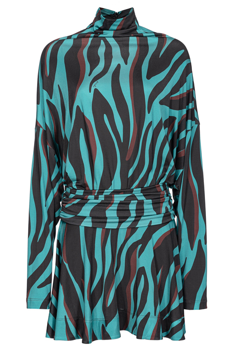 ATOM DRESS GREEN/BLACK/BURGUNDY 3