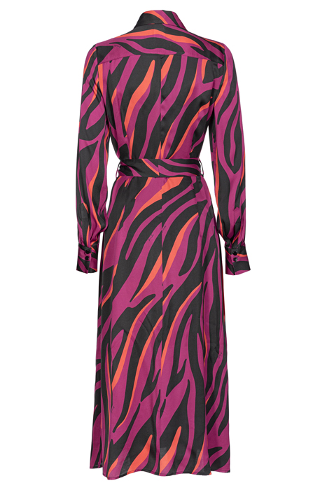 ASSENTE ABITO SATIN STAMPATO BOUGAINVILLEA/BLACK/ORANGE 3