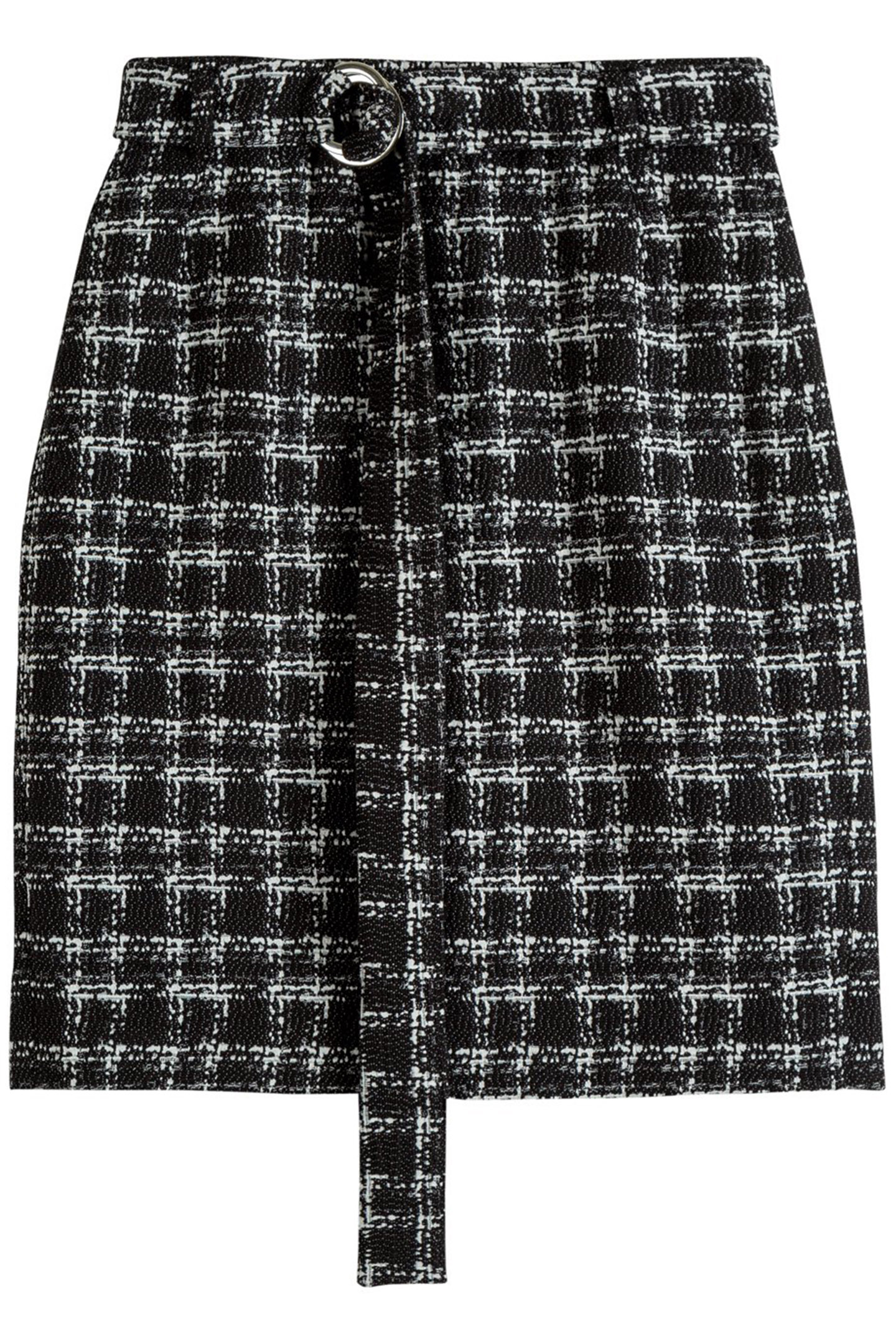 SKIRT TWEED CHECK BLACK/ECRU 4