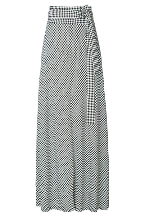 SKIRT TARTAN LONG SKIRT BLACK/ECRU 3