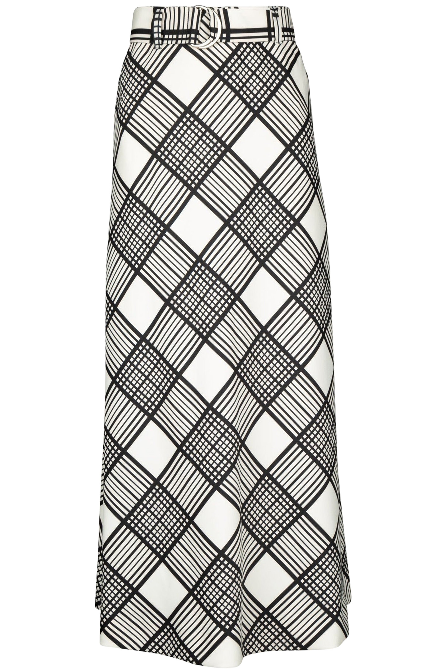 SKIRT BIG CHECK BIAS ECRU/BLACK 3