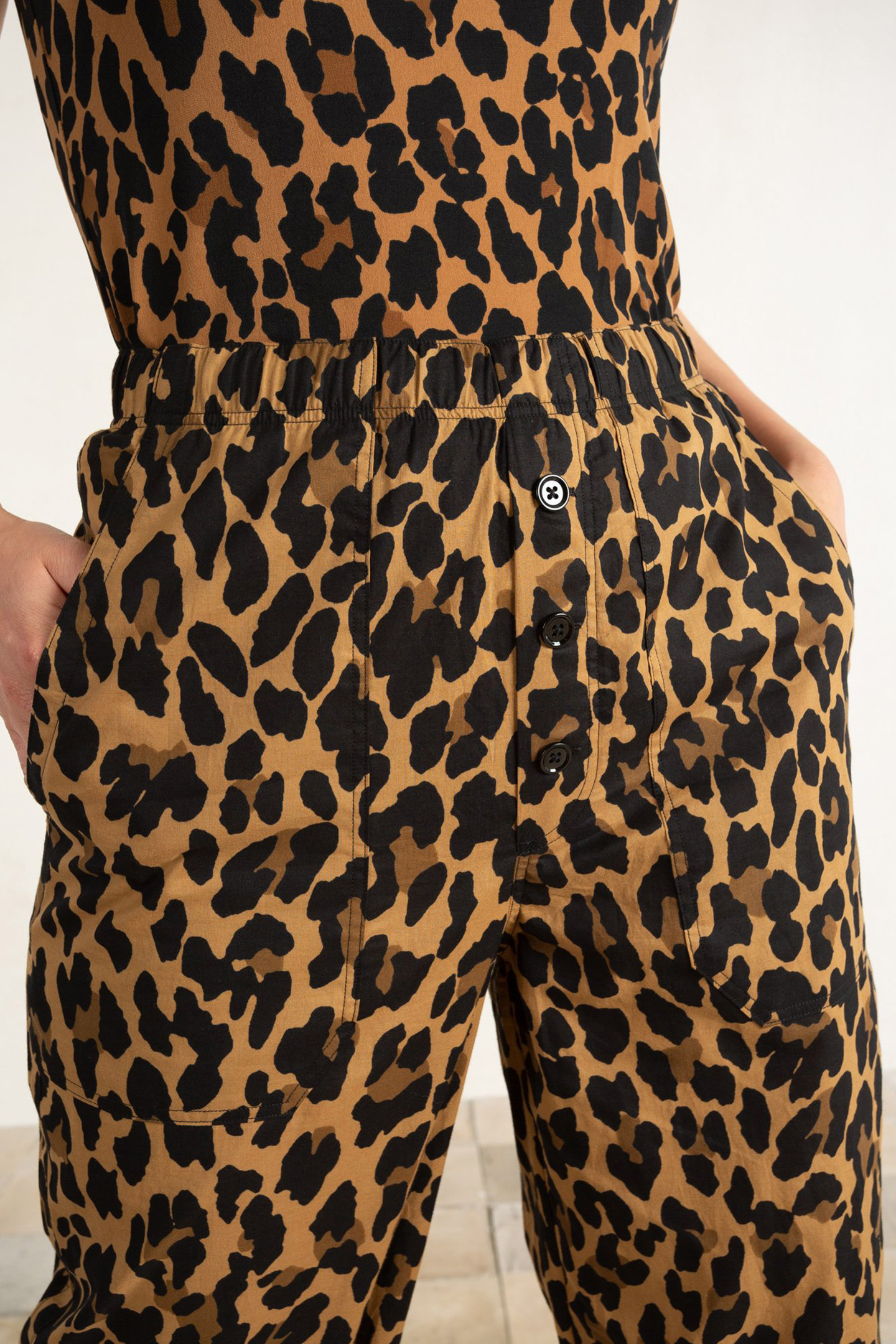 PUFF PANTS LEO NEW CAMEL/BLACK 4