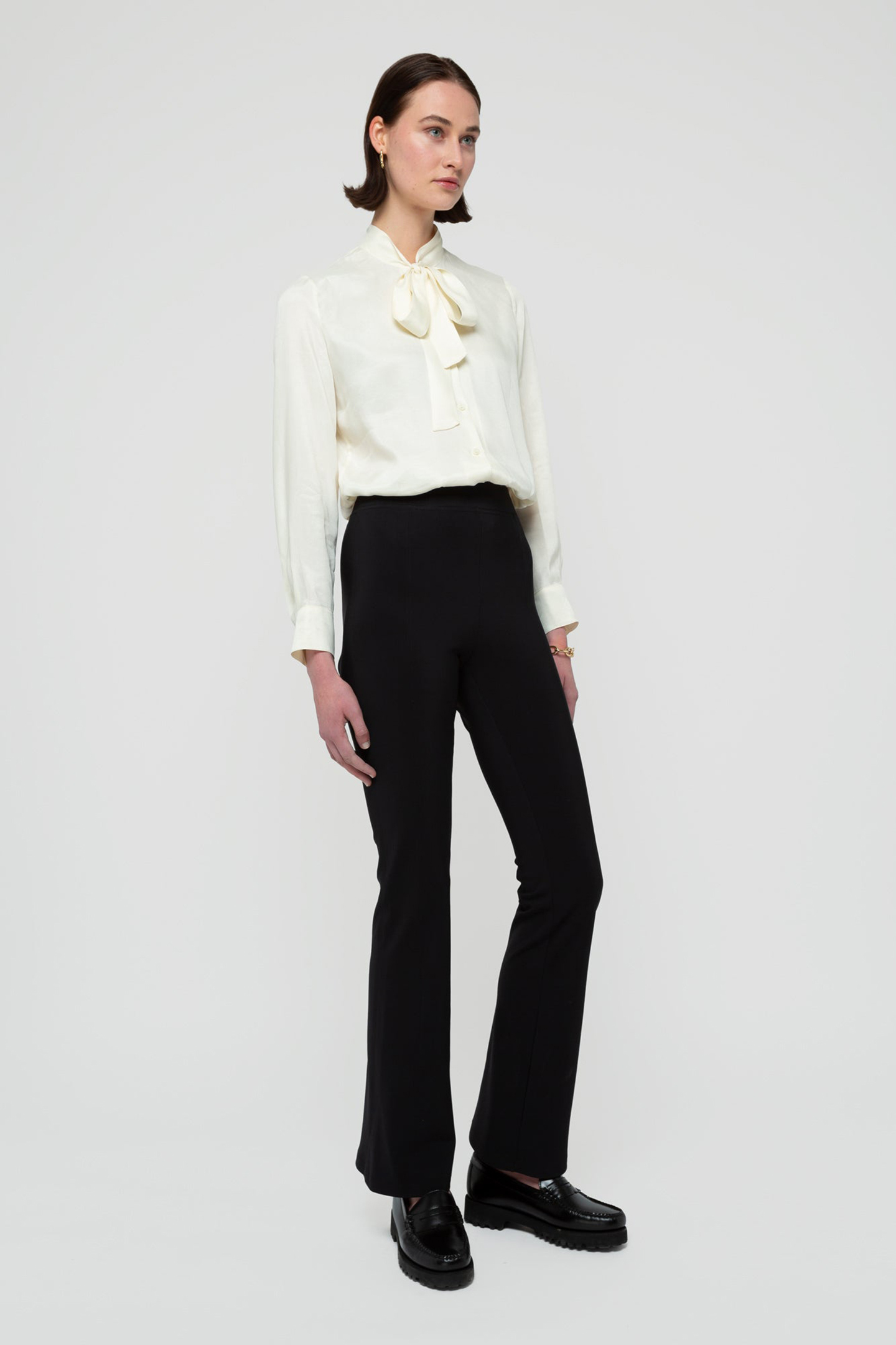 PANTS HIGH TECH FLAIRED BLACK 4