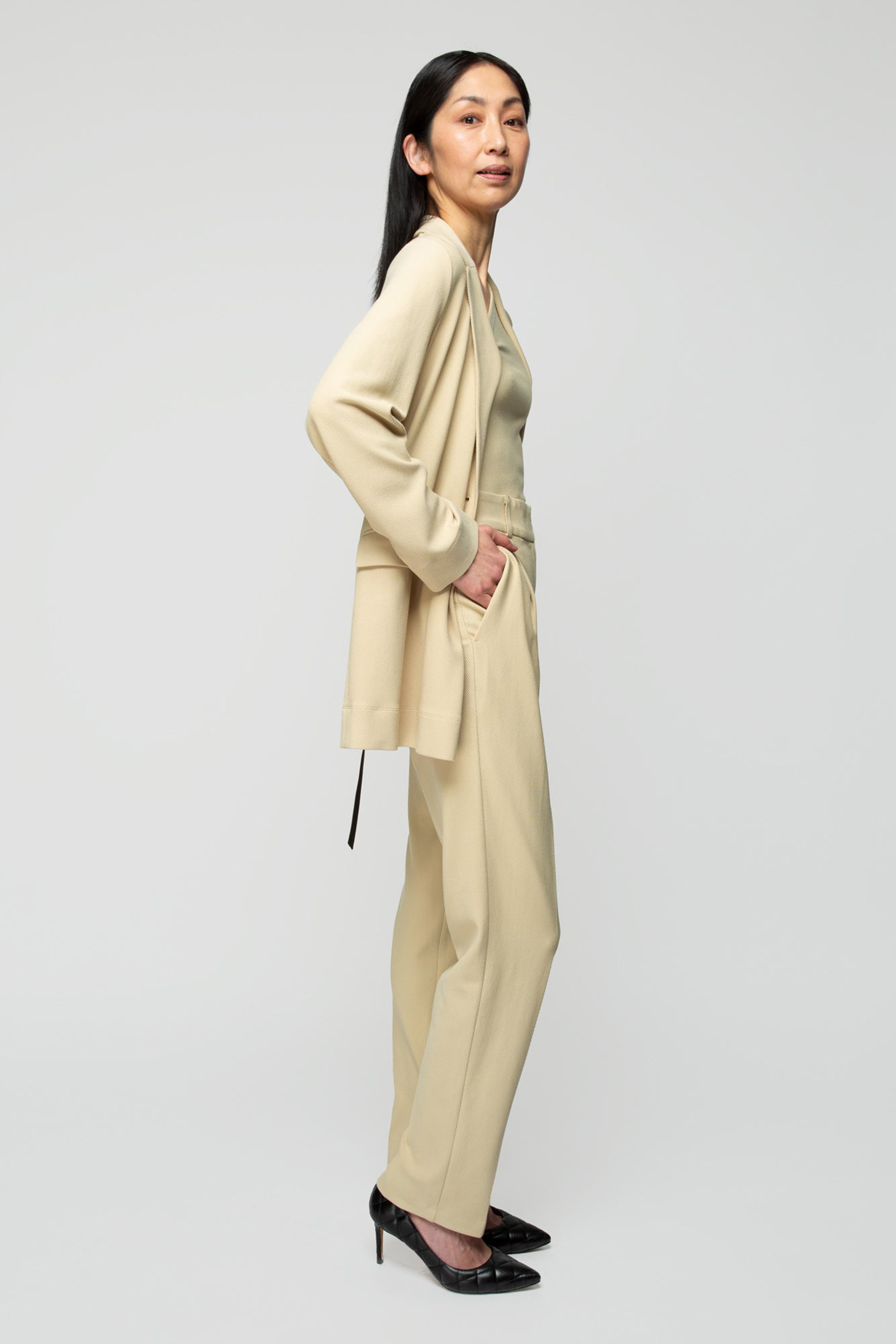 COLBERT RELAX RIB BLAZER PALE KHAKI 5