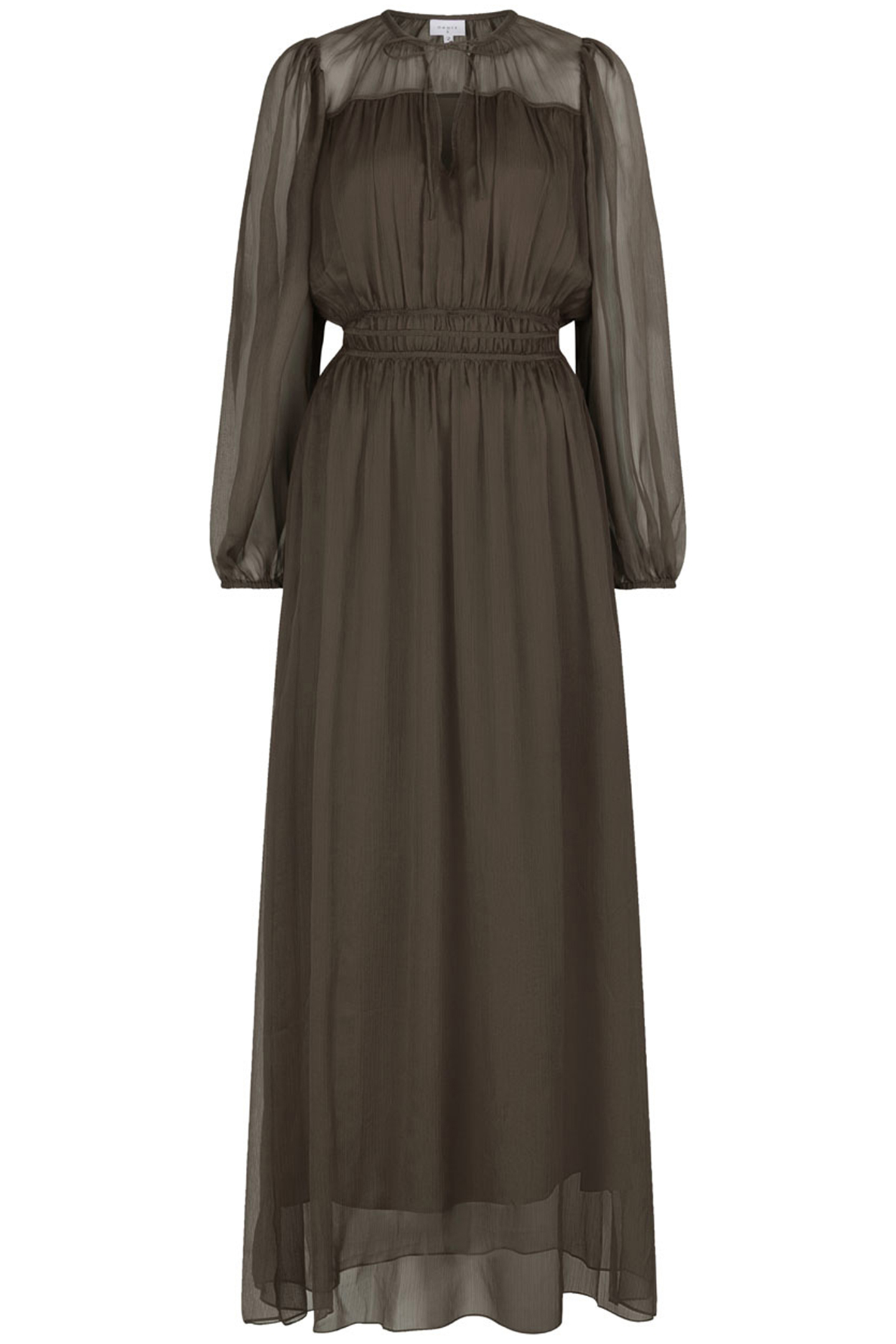 ABSOLUTE PLEATED BOHO DRESS UTILITY GREEN 3