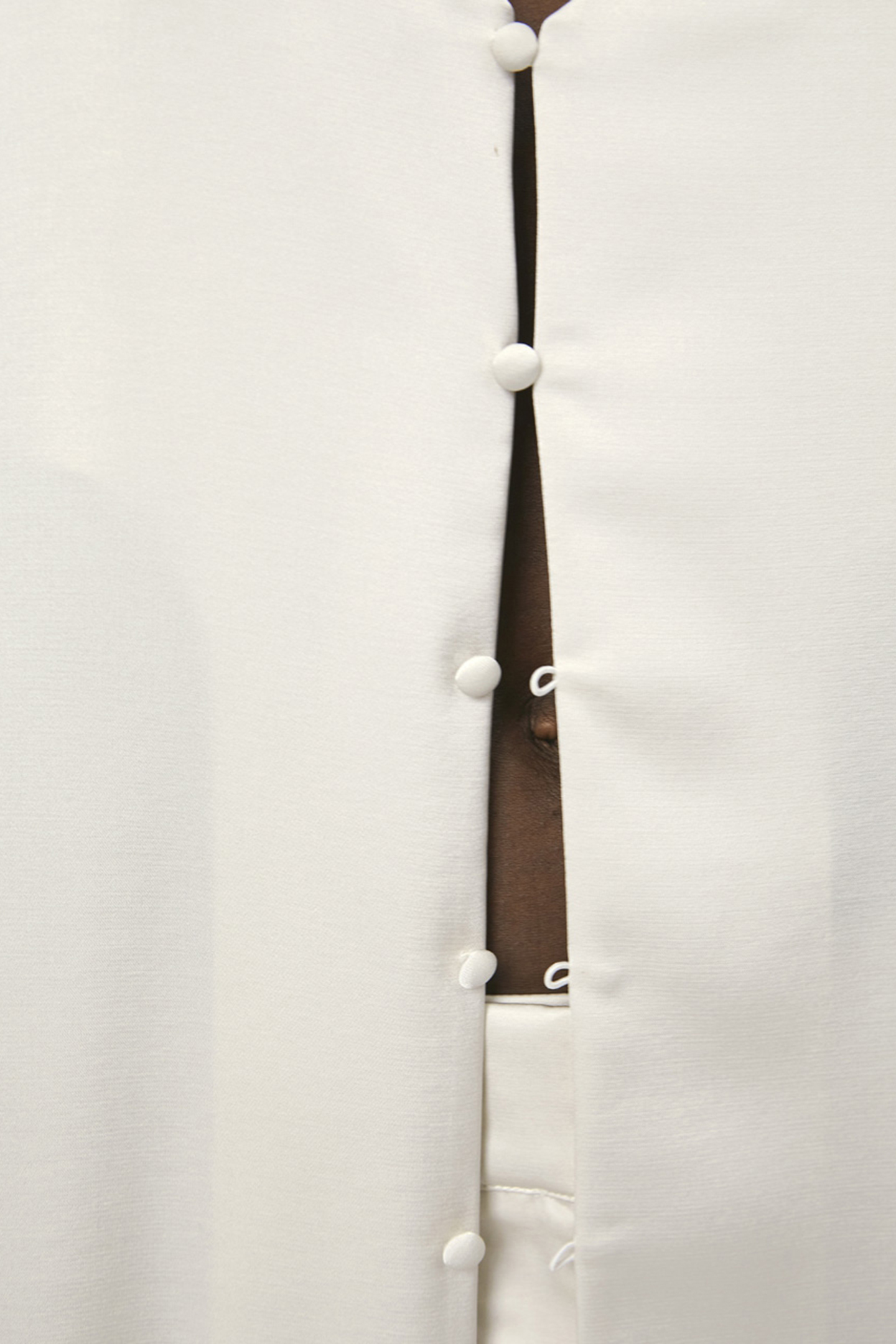 LOAN SATIN DRESS BUTTER CREAM 7