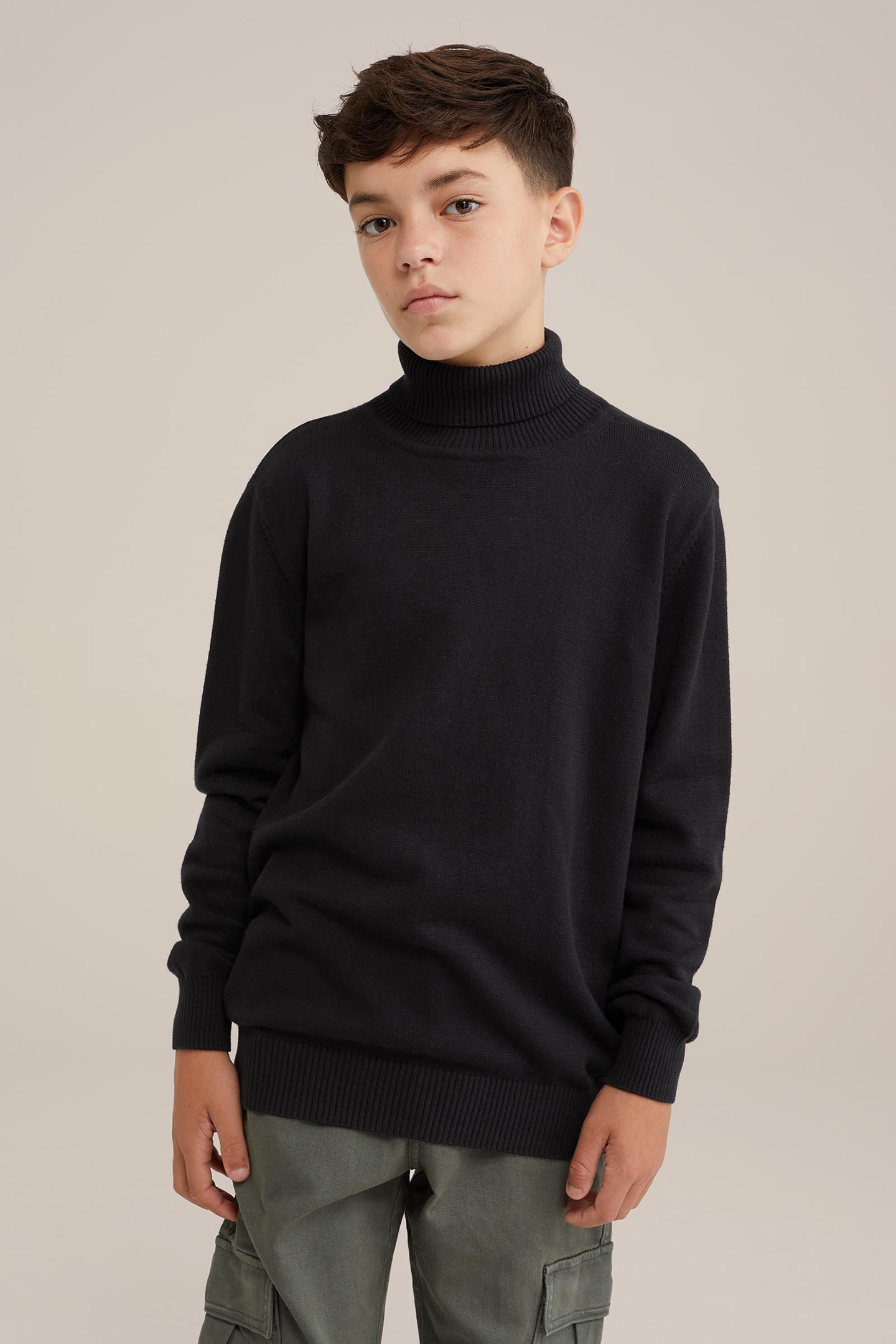 KNITTED PULLOVER BLACK by WE Fashion