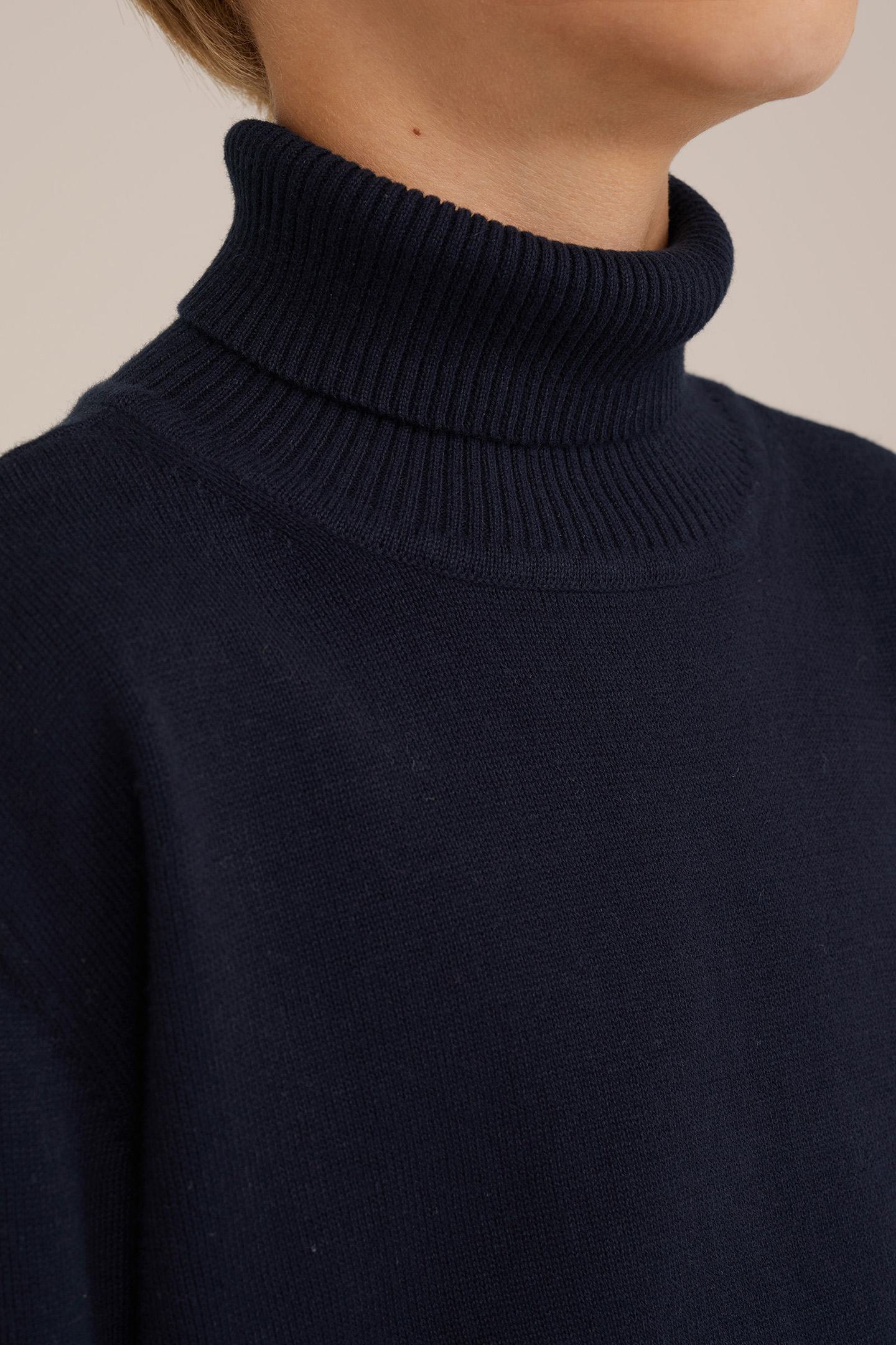 KNITTED PULLOVER DARK BLUE 5