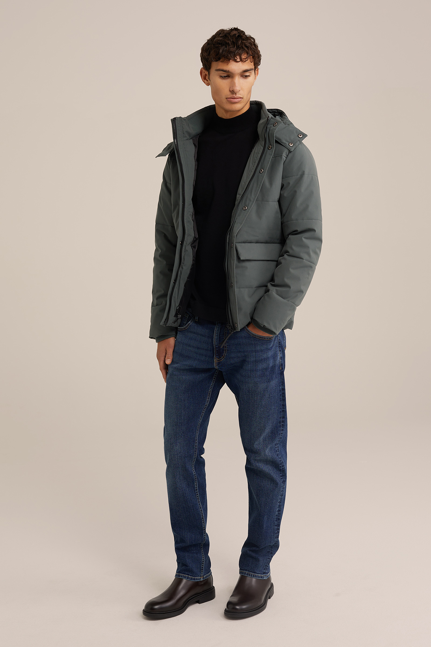 JACKET NORMAL LENGTH GREYISH GREEN 3